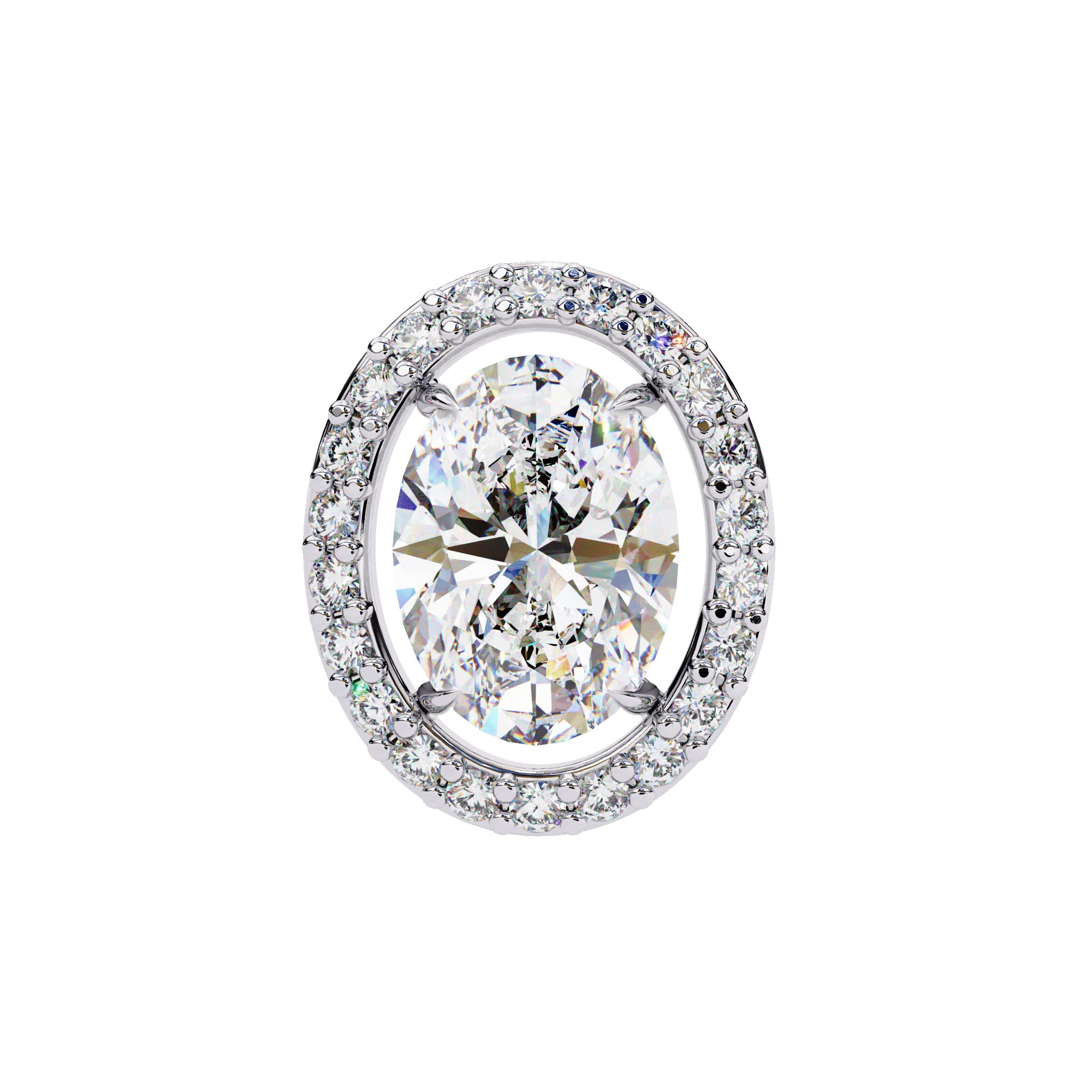 0.97 ct Twilight Oval Earrings 9k