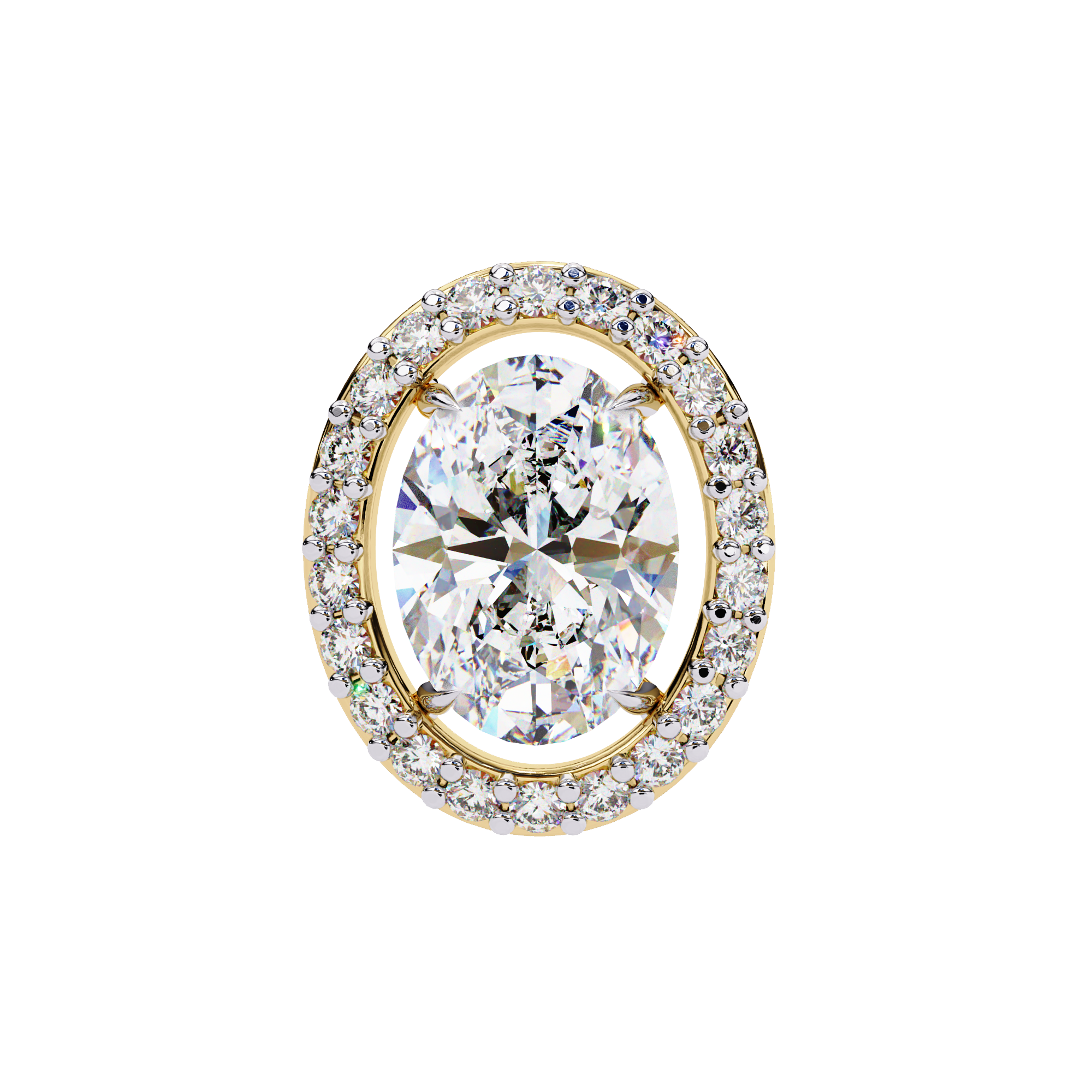 0.97 ct Twilight Oval Earrings 9k