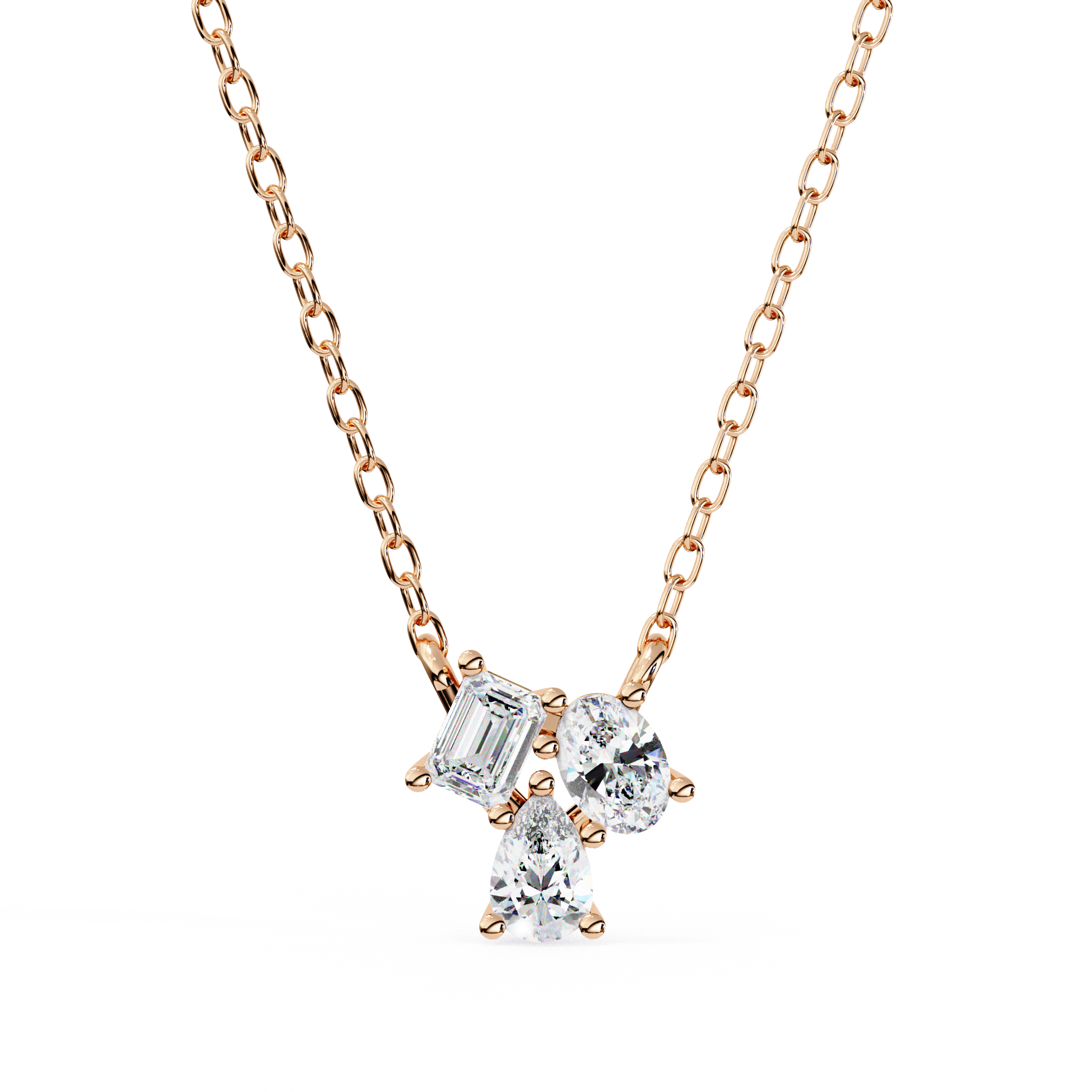 0.92 ct Emerald Harmony Pendant 9k