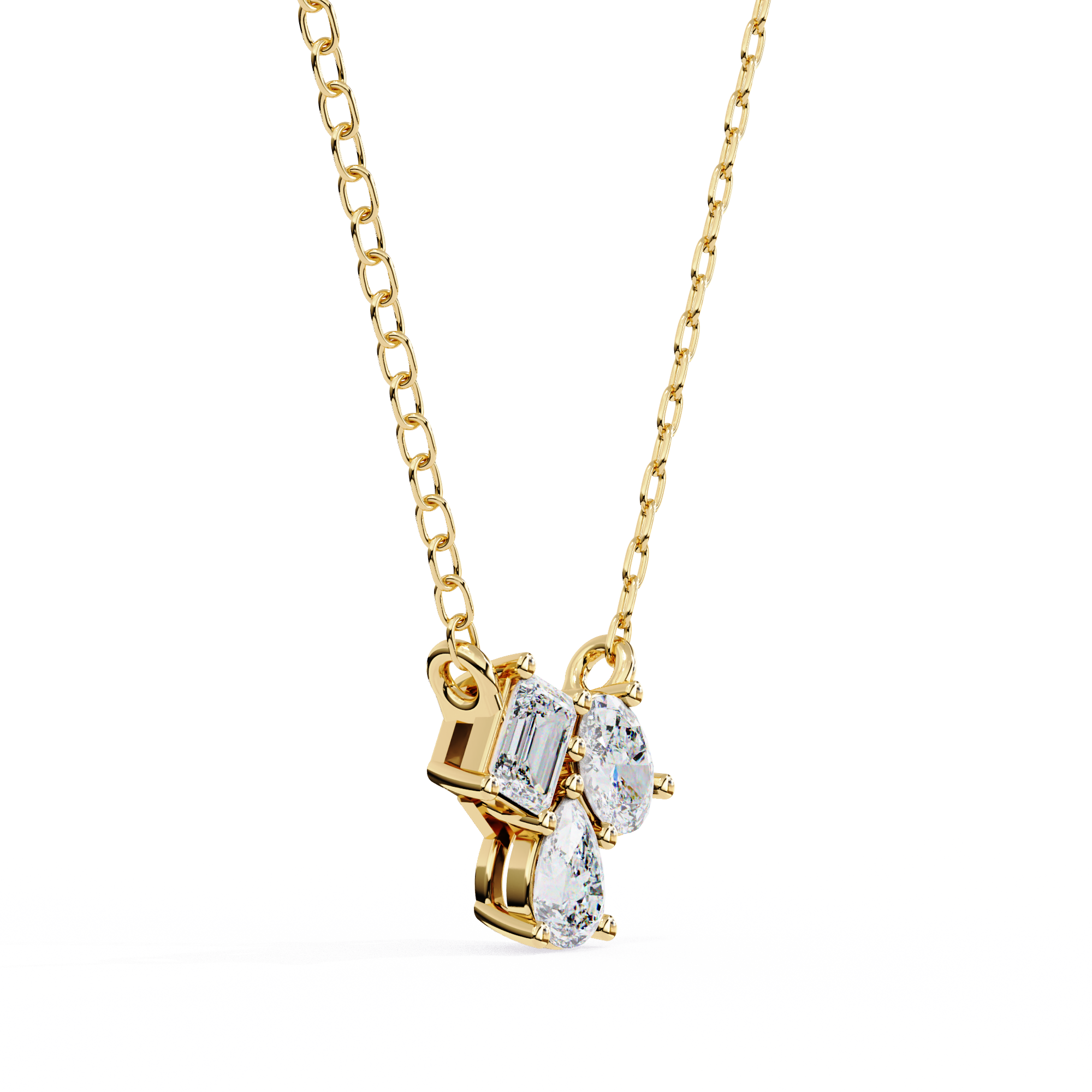 0.92 ct Emerald Harmony Pendant 9k