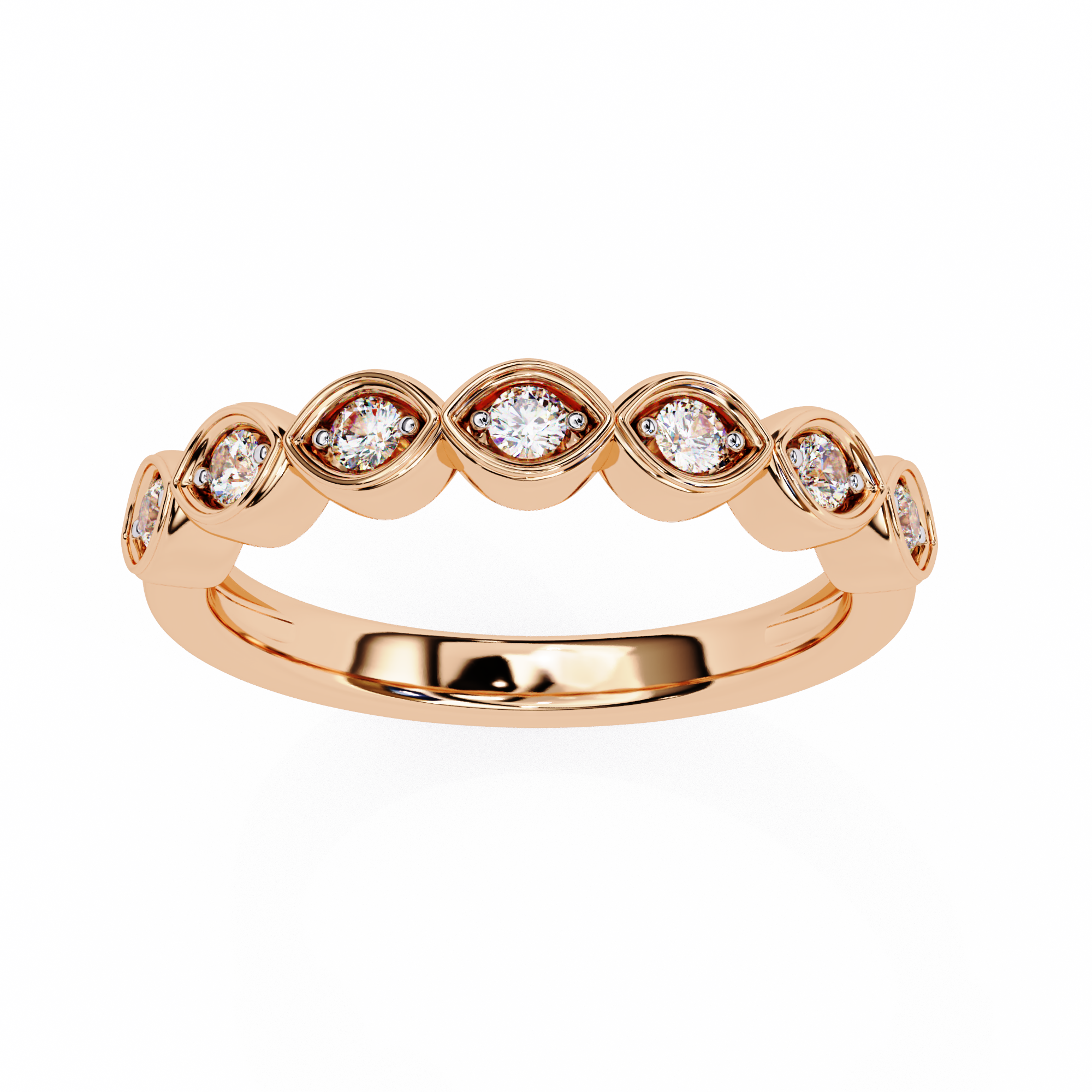 0.60 carat round band