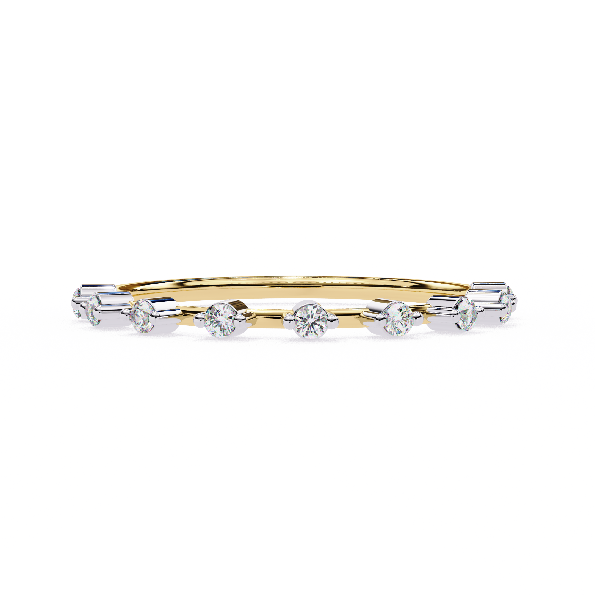 0.11 ct Eterna Halo Band 9k