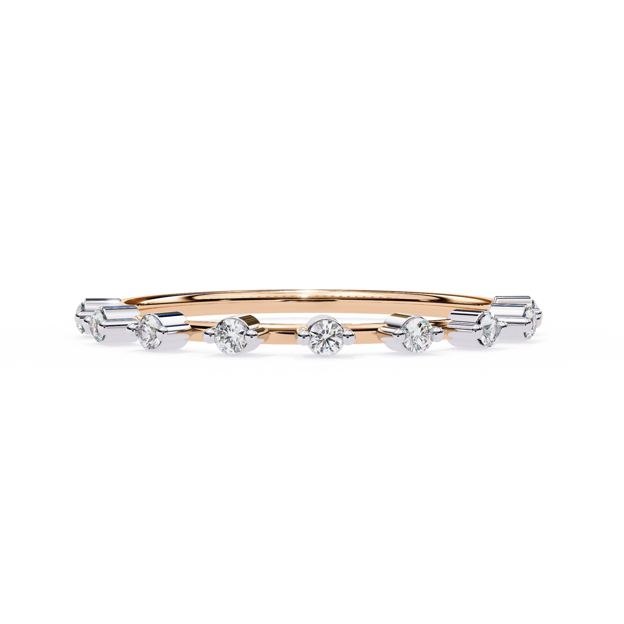 0.11 ct Eterna Halo Band 9k