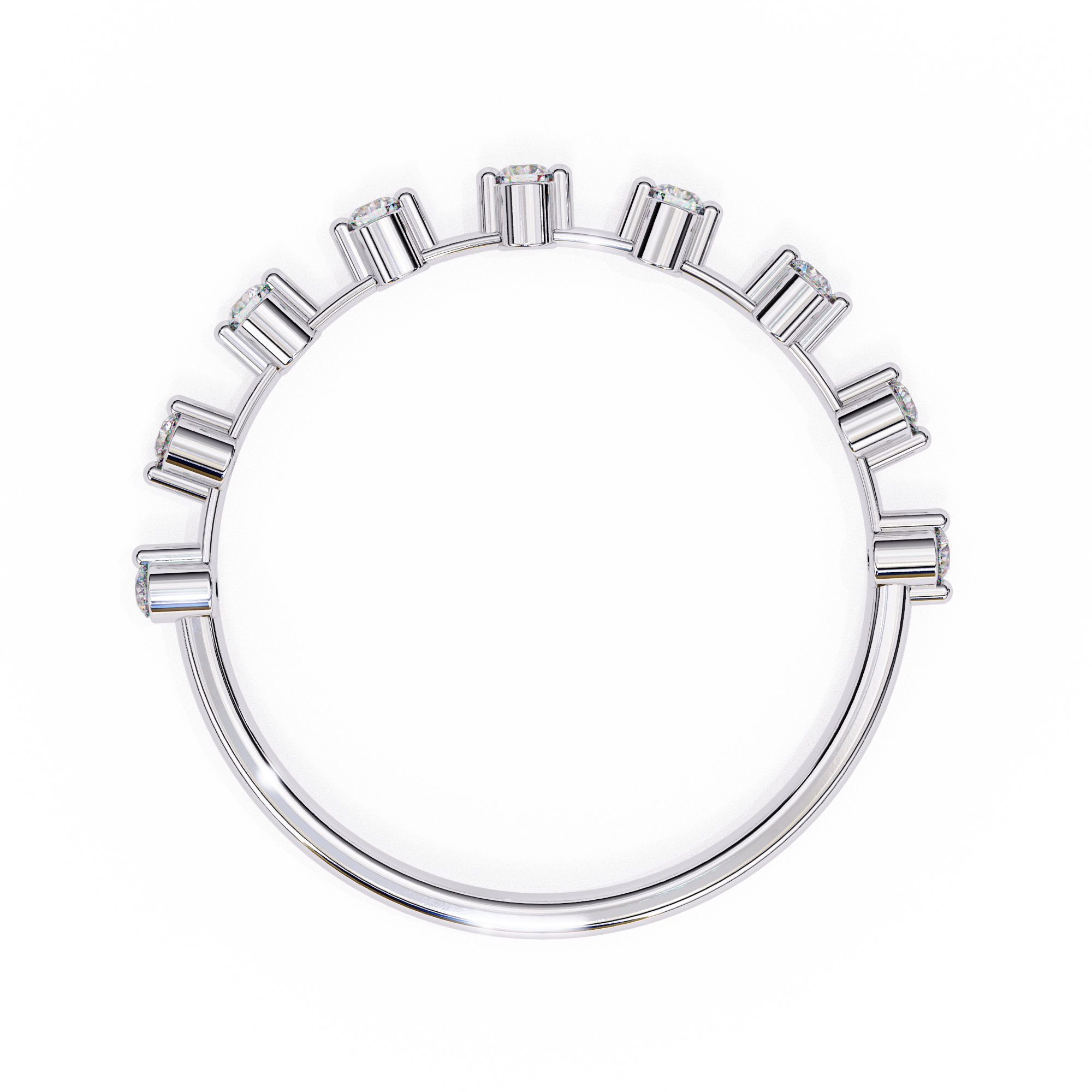 0.11 ct Eterna Halo Band 9k