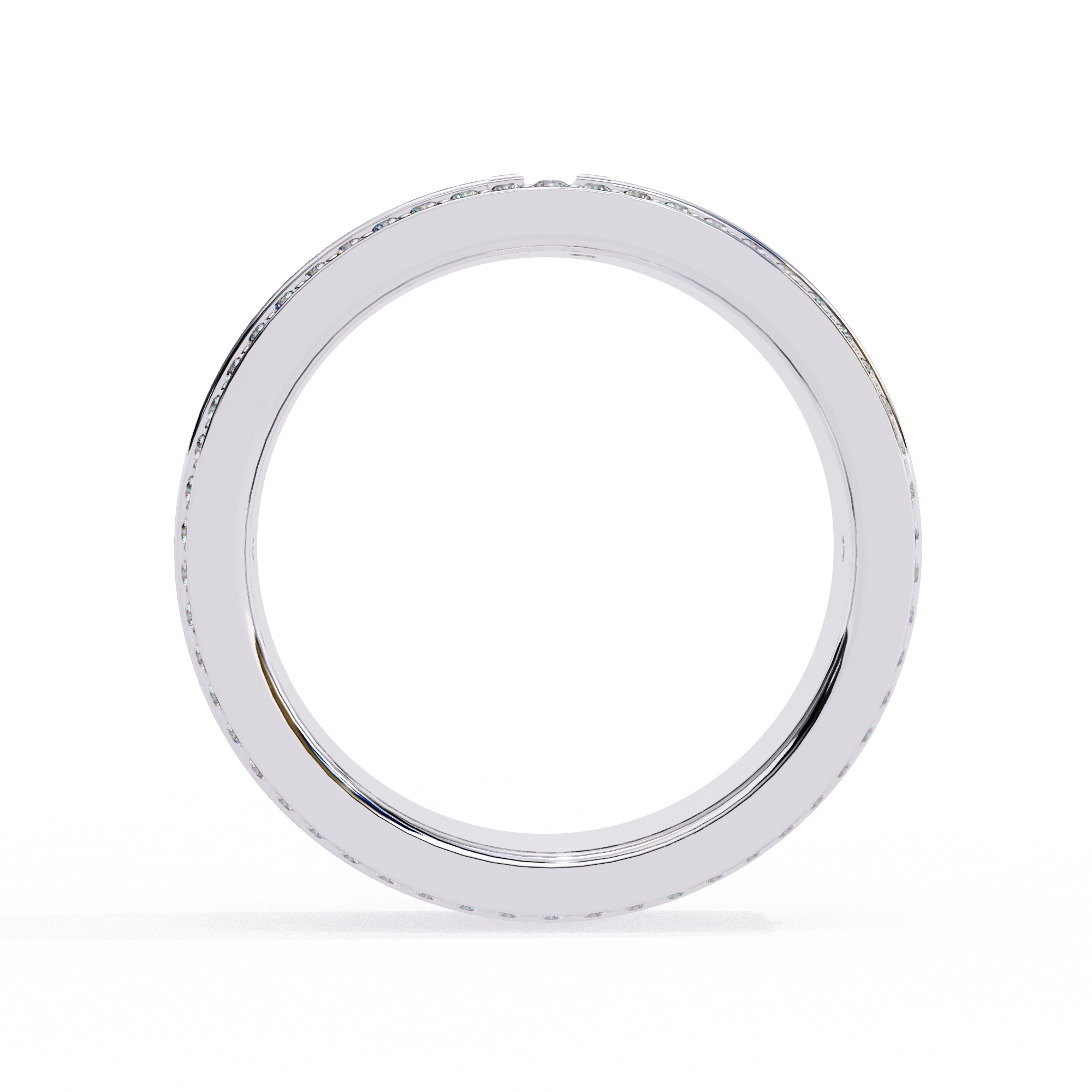 0.81 ct Radiant Unity Band 9k