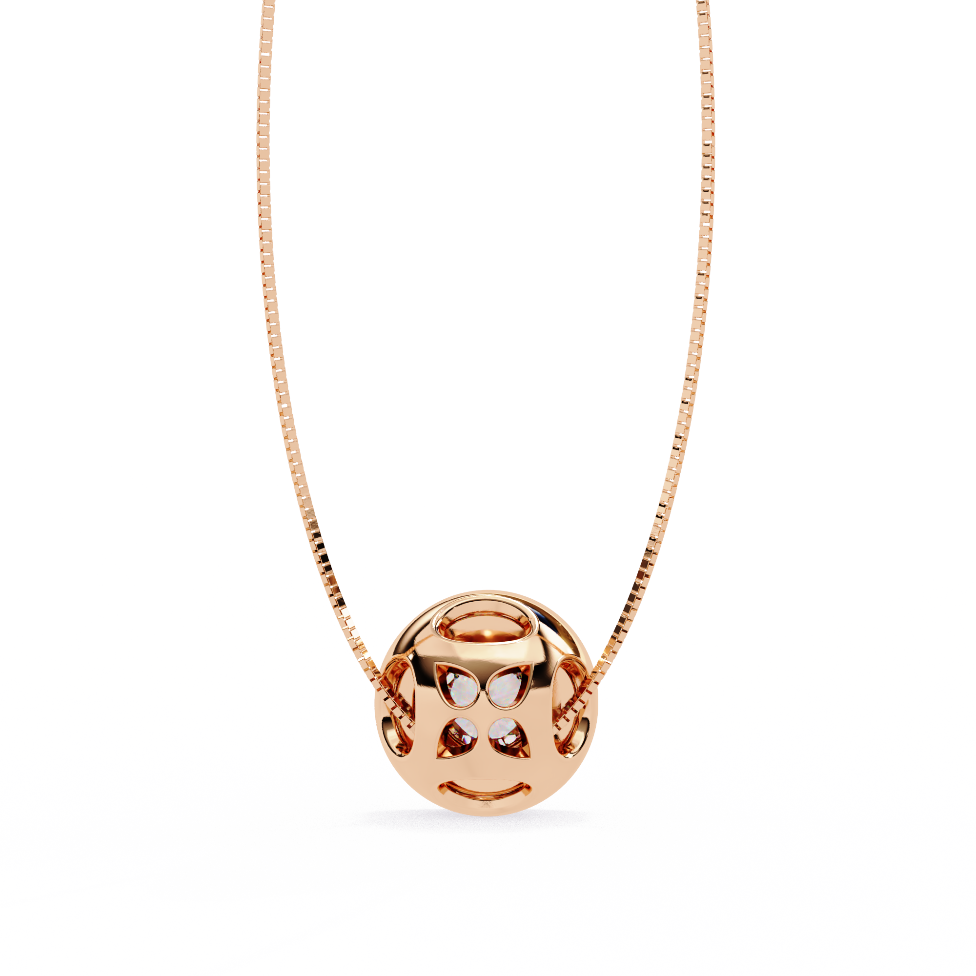 0.26 ct Brilliant Halo Pendant 9k