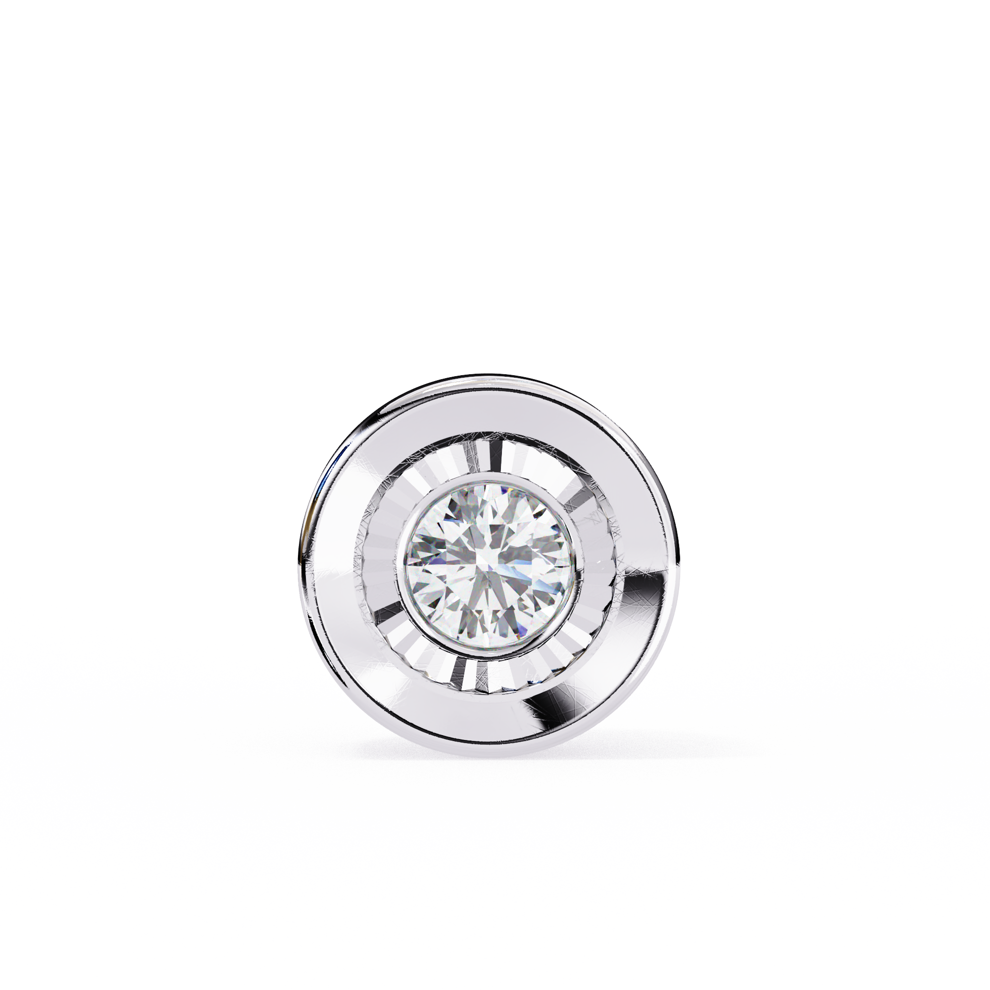 1.36 carat round pendant