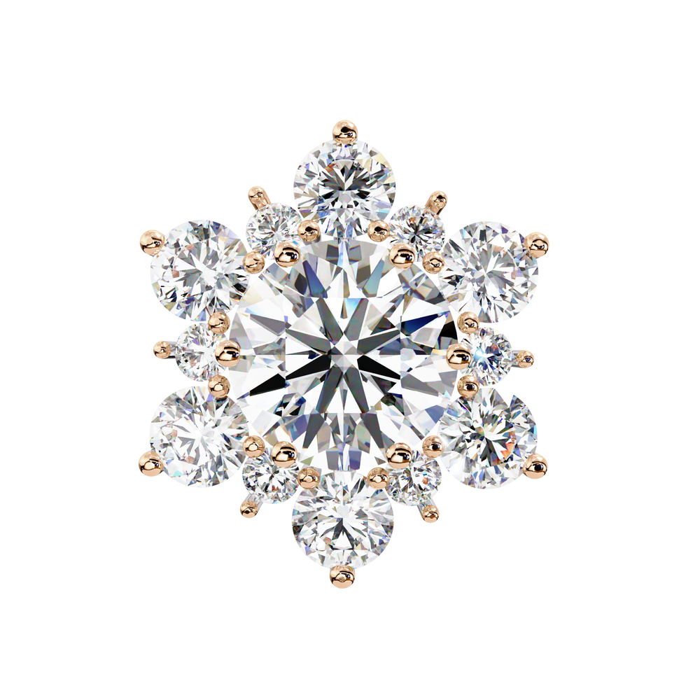 1.45 ct Solar Bloom Earrings