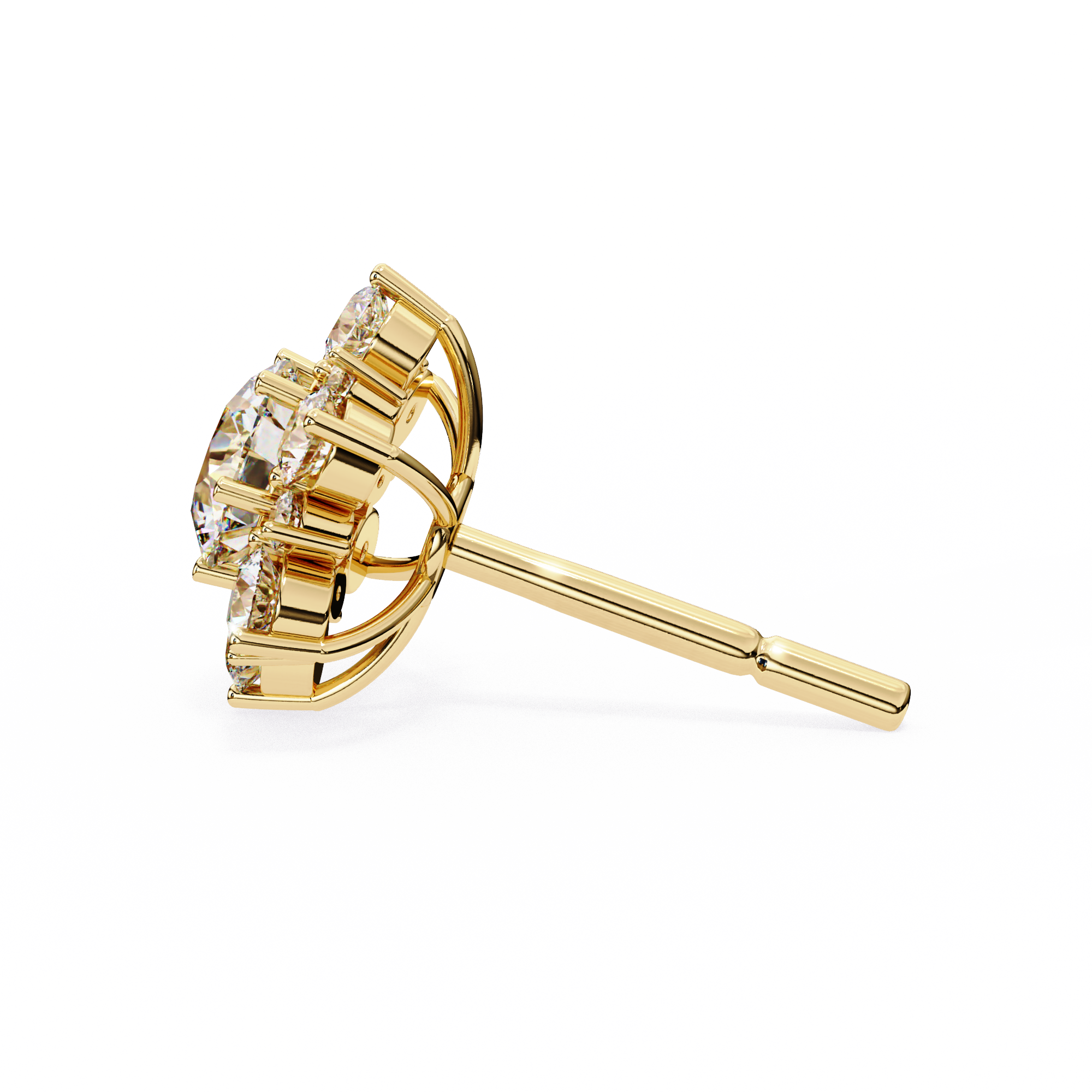 1.45 ct Solar Bloom Earrings 9k