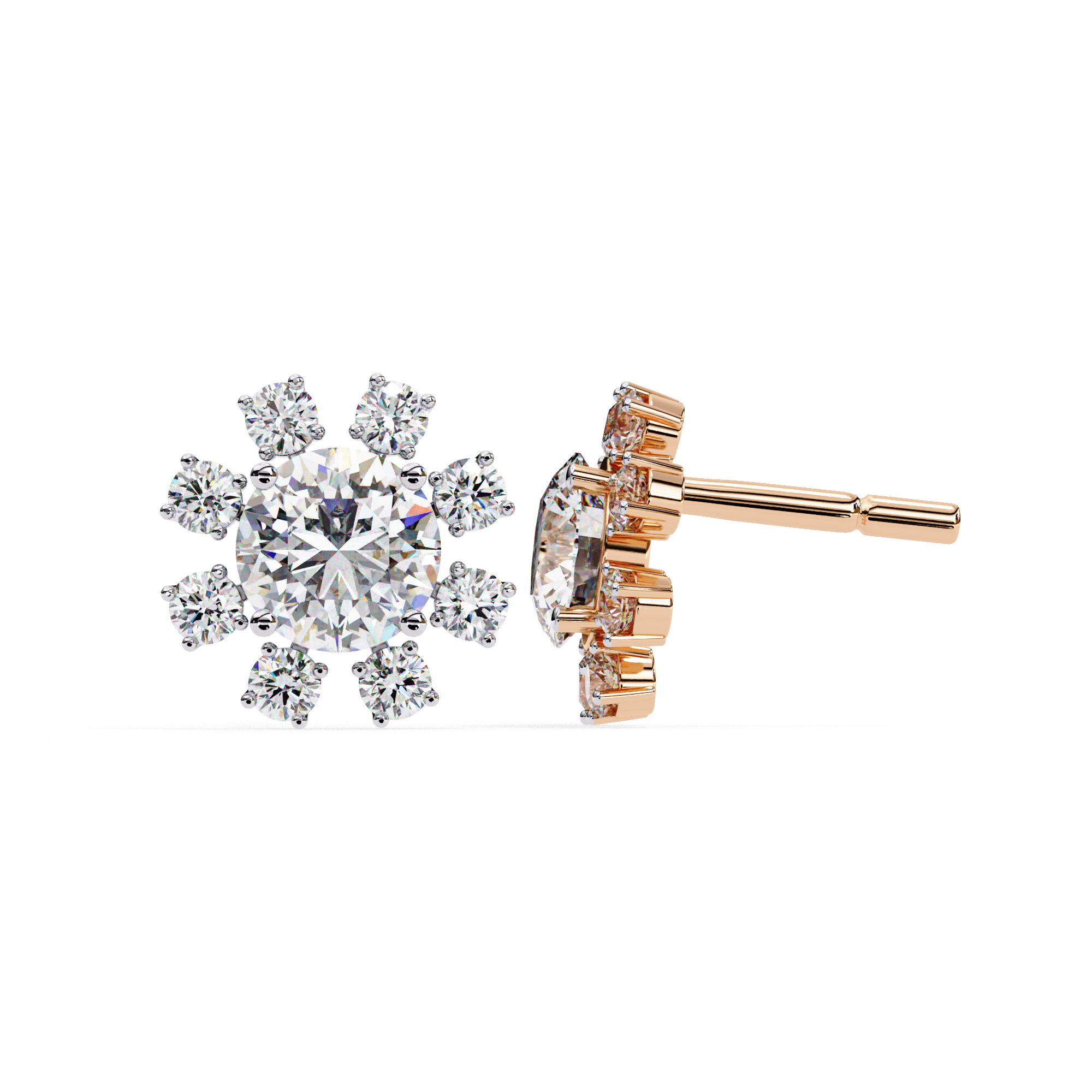 1.21 ct Infinity Brilliance Earrings 9k