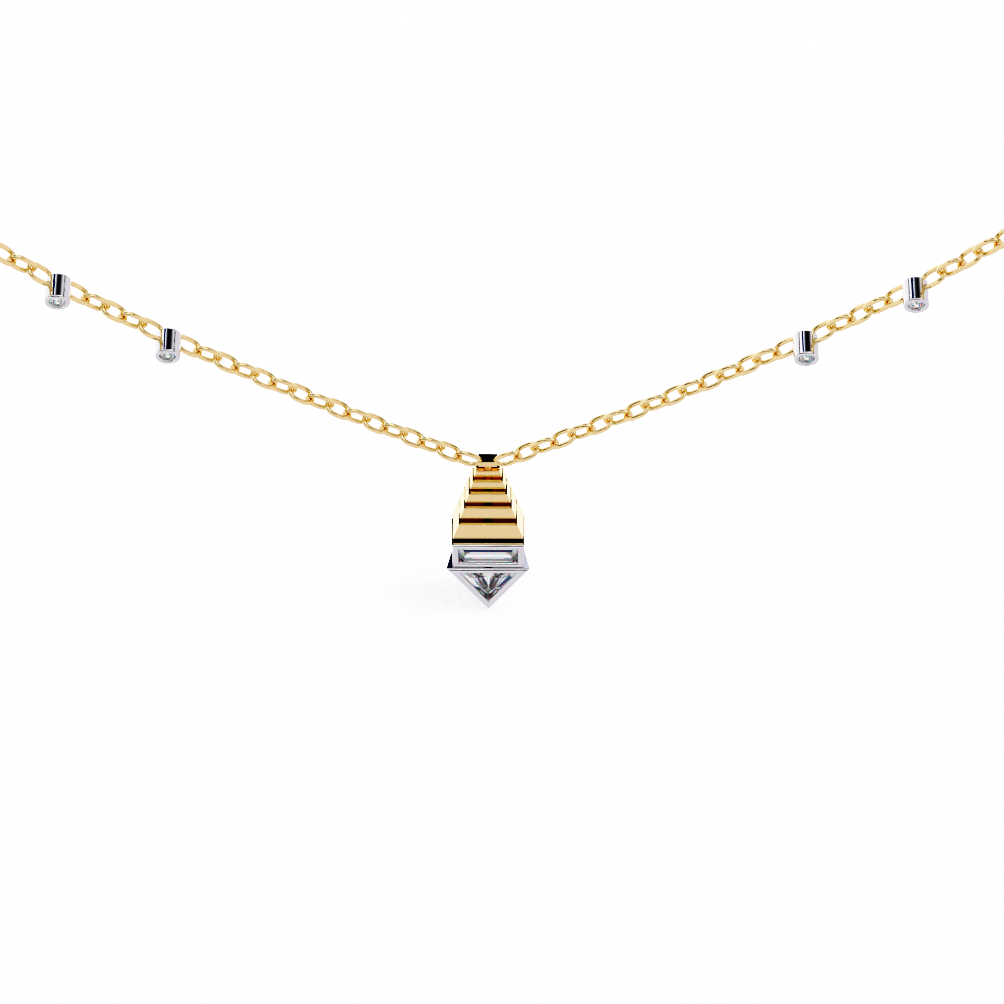 0.62 ct Eterna Prism Pendant 9k