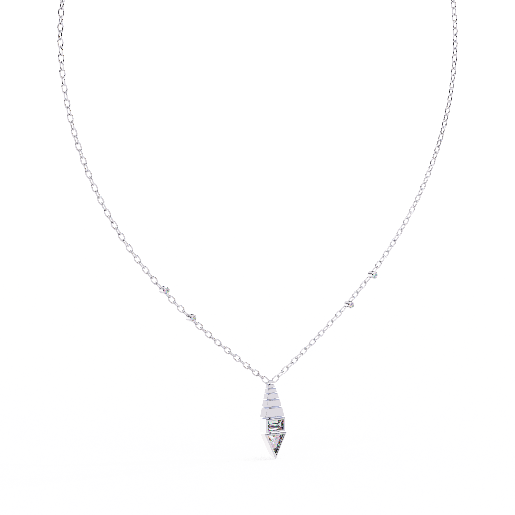 0.62 ct Eterna Prism Pendant 9k