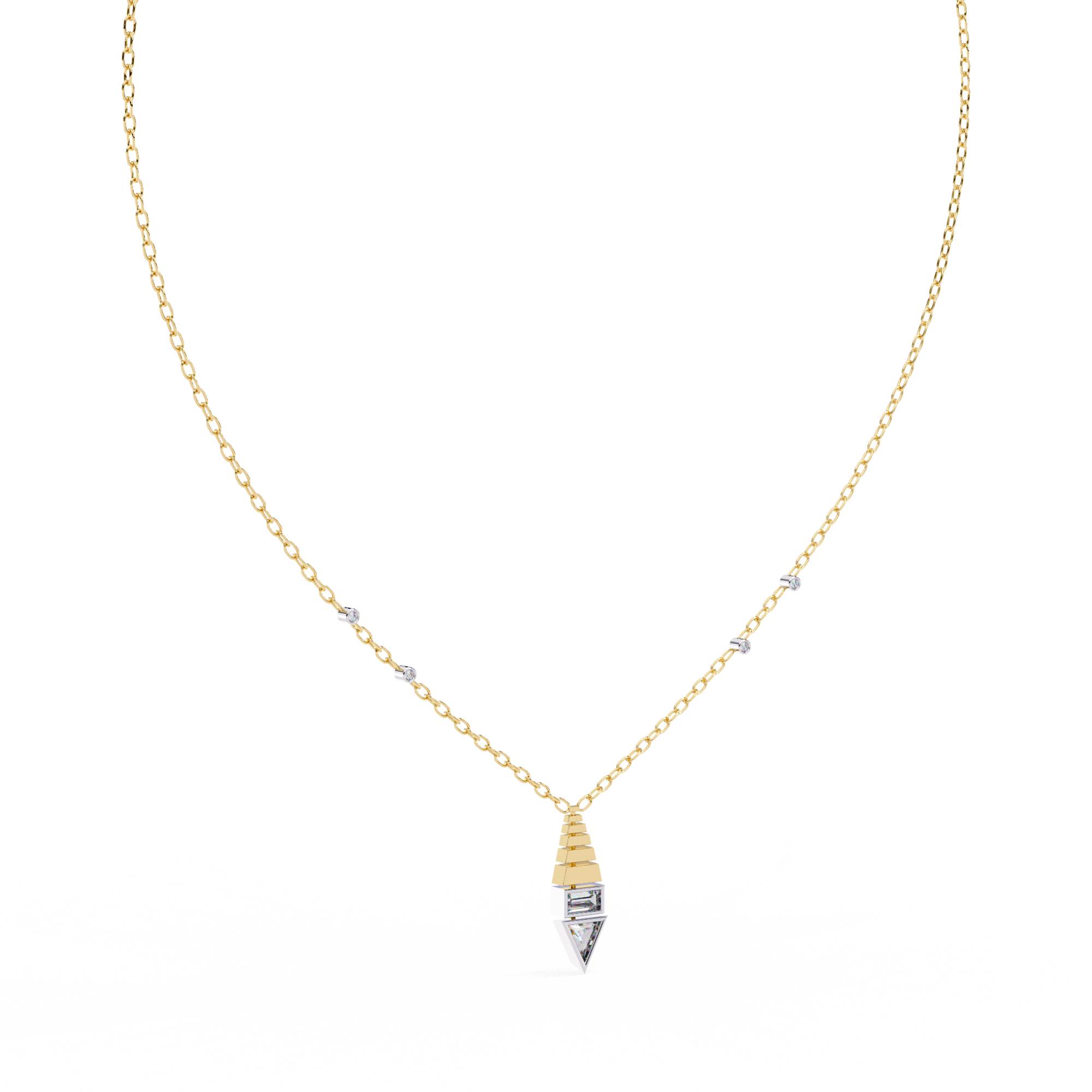 0.62 ct Eterna Prism Pendant 9k