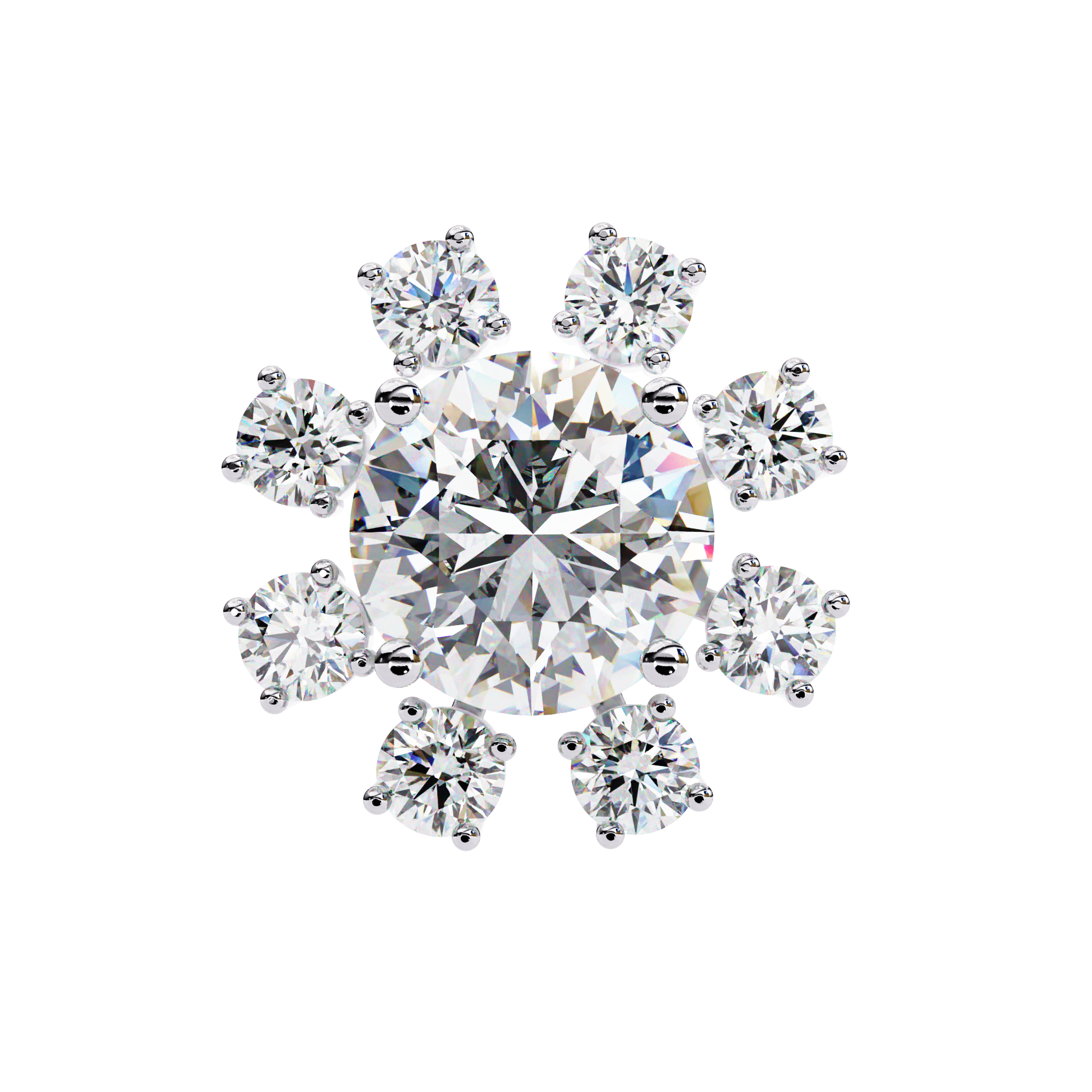 1.21 ct Infinity Brilliance Earrings 9k