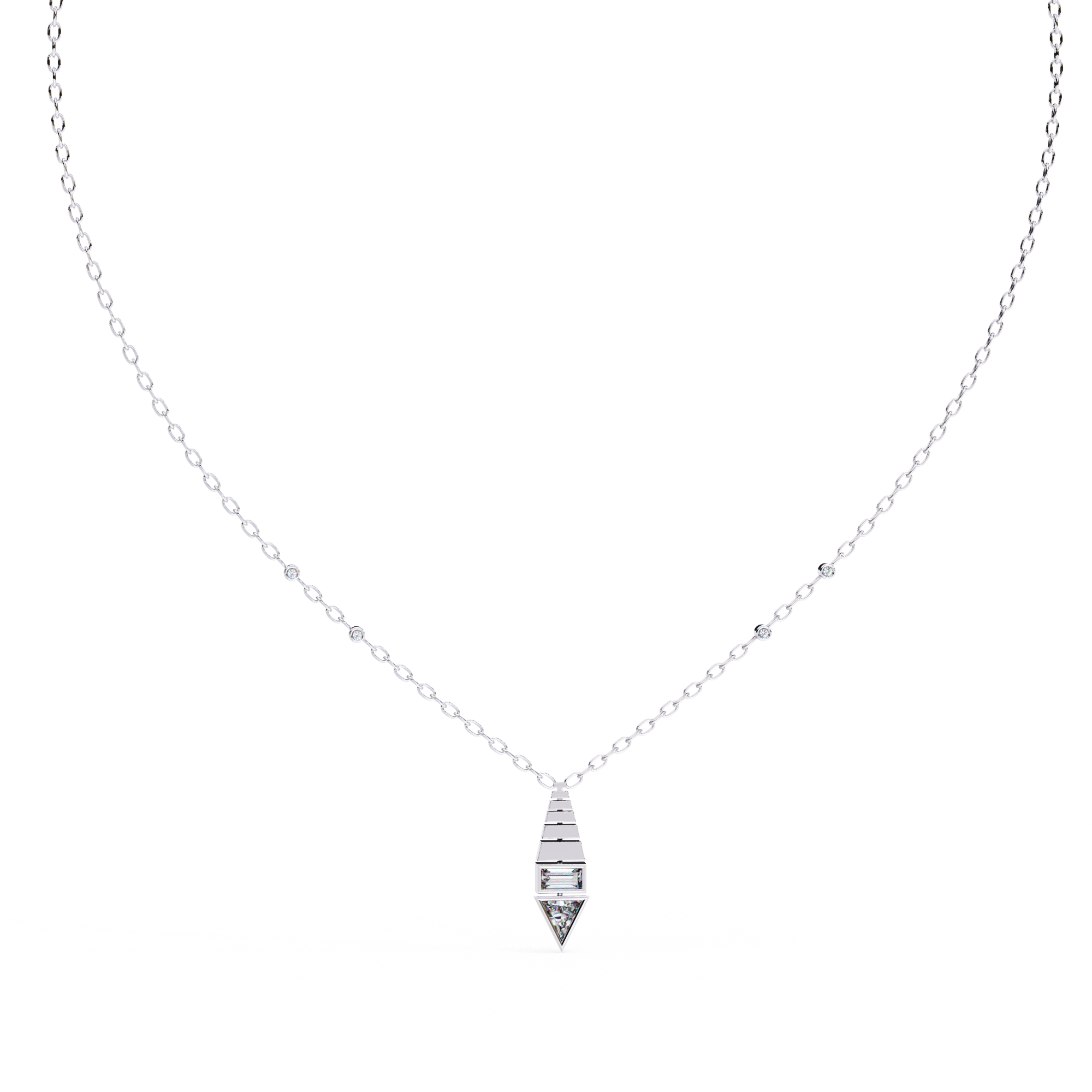 0.62 ct Eterna Prism Pendant 9k