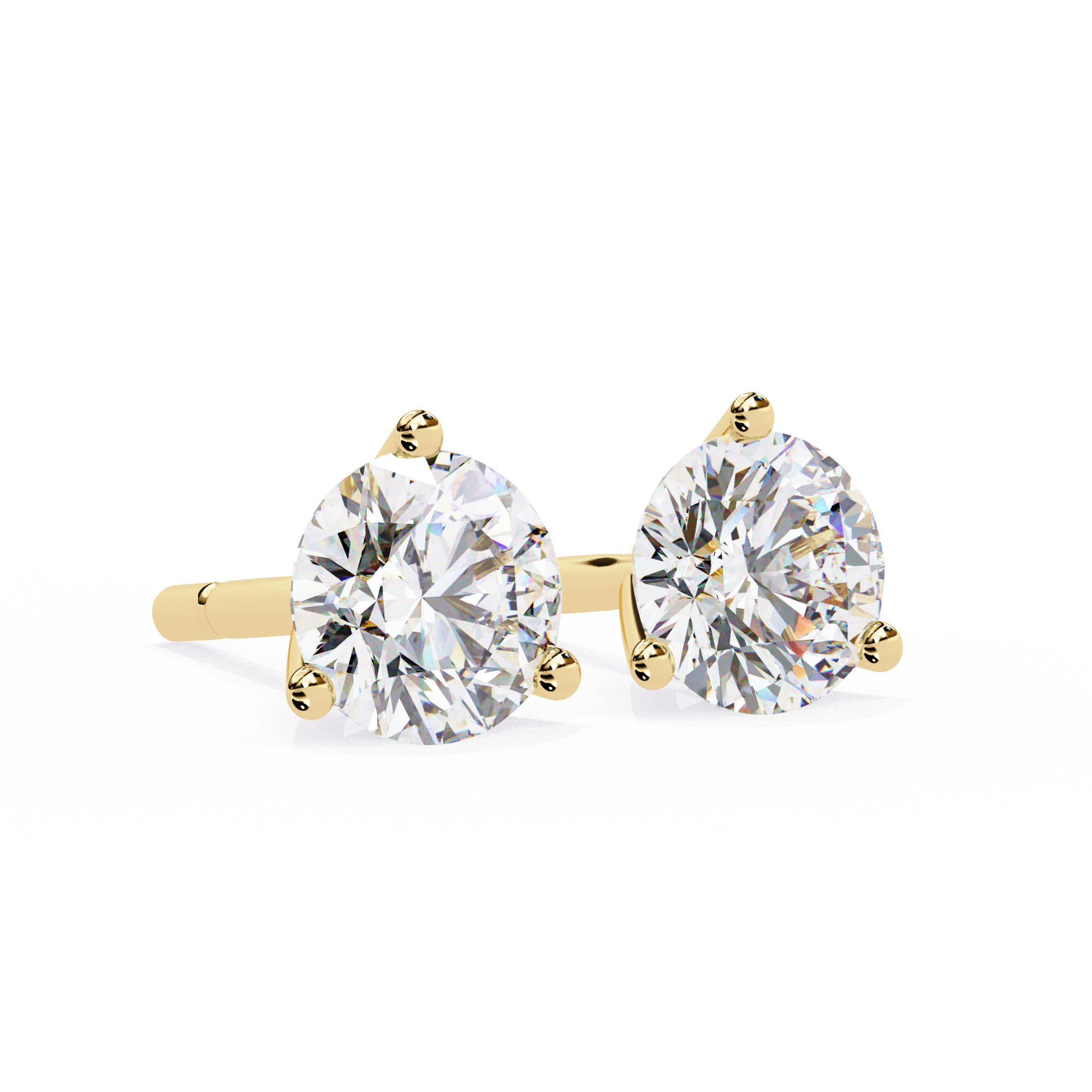 2.57 round diamond earring