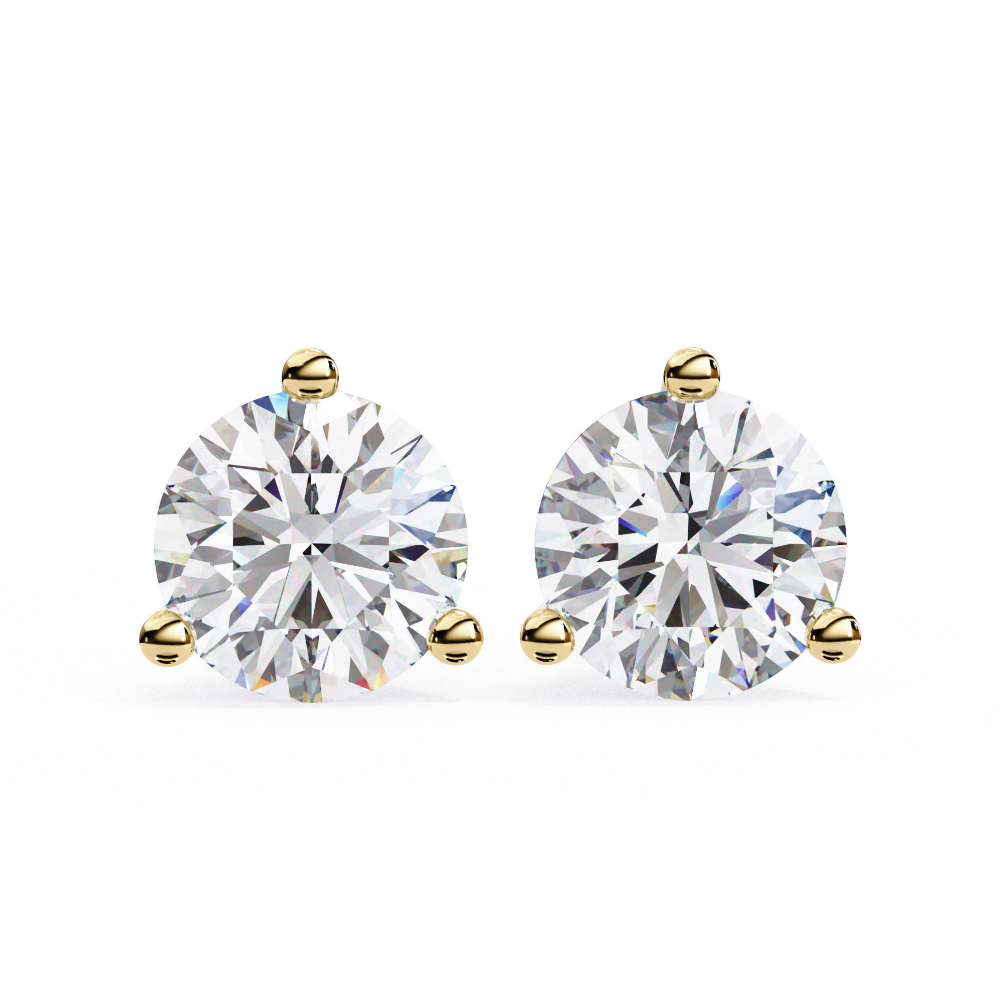 2.57 round diamond earring