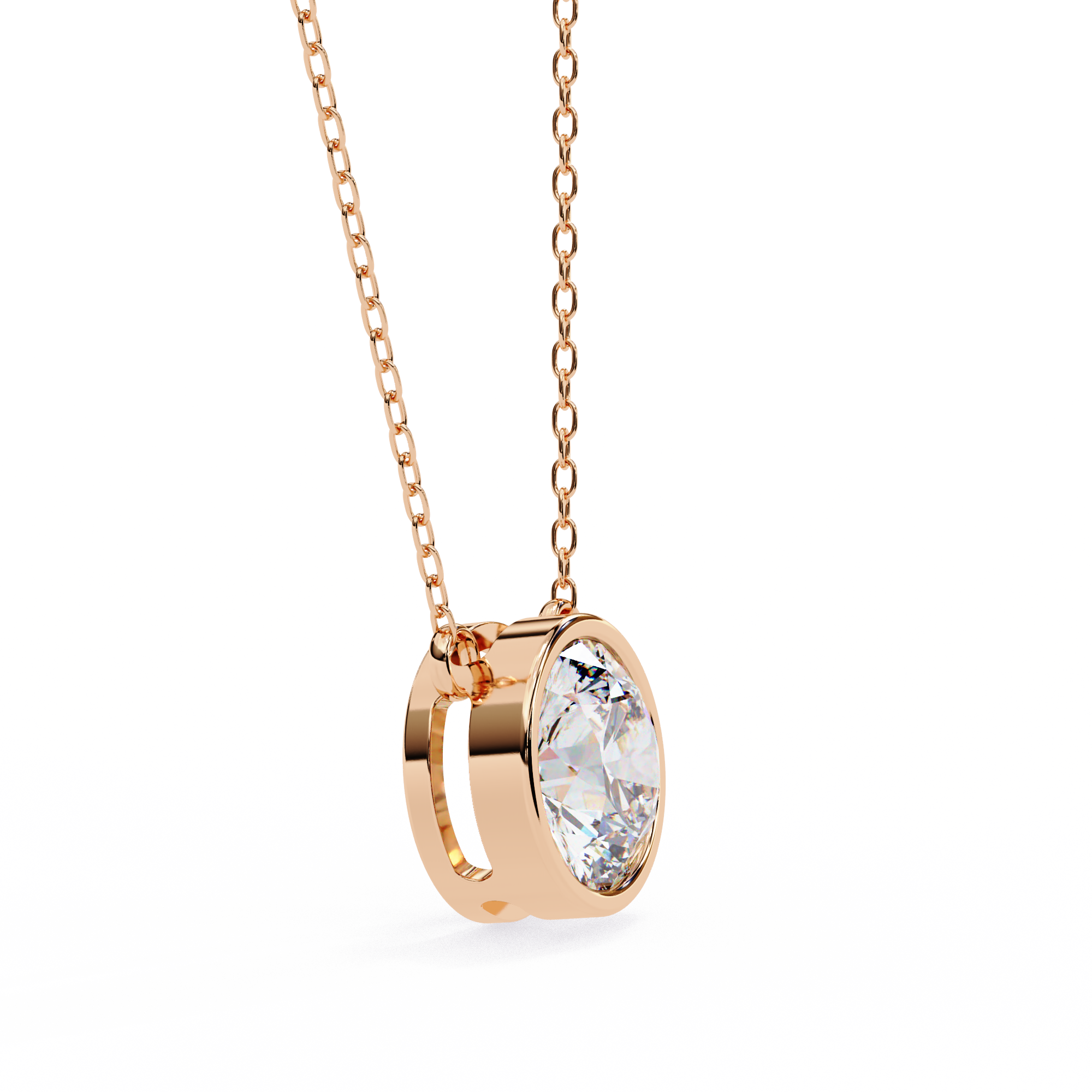 1.78 carat round pendant