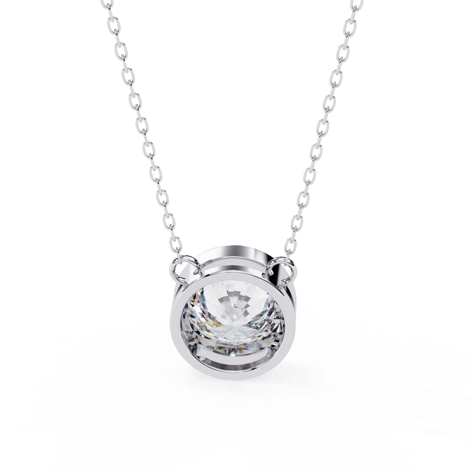 1.78 carat round pendant