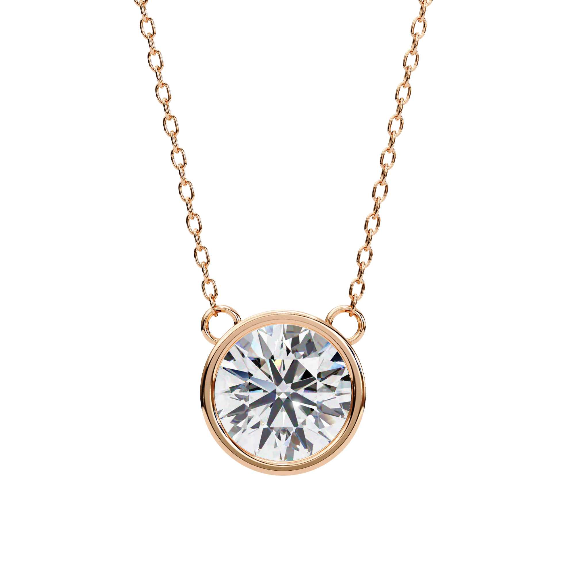 1.78 carat round pendant