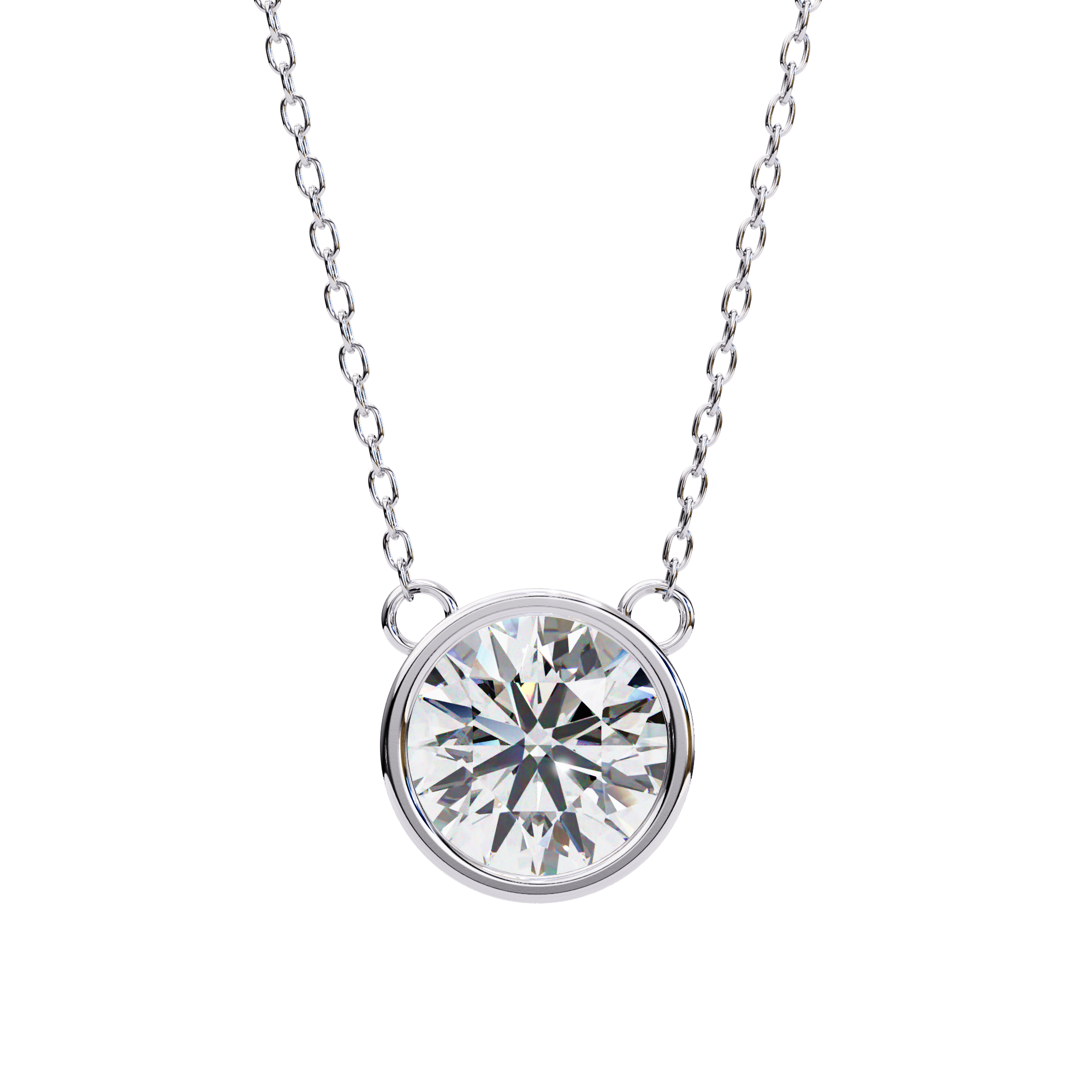 1.78 carat round pendant