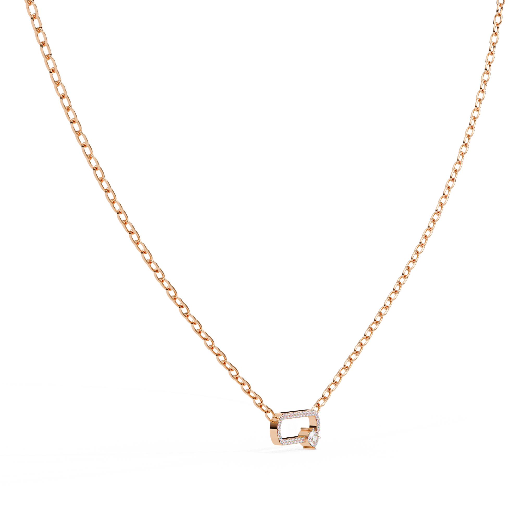 0.36 ct Eterna Square Pendant 9k