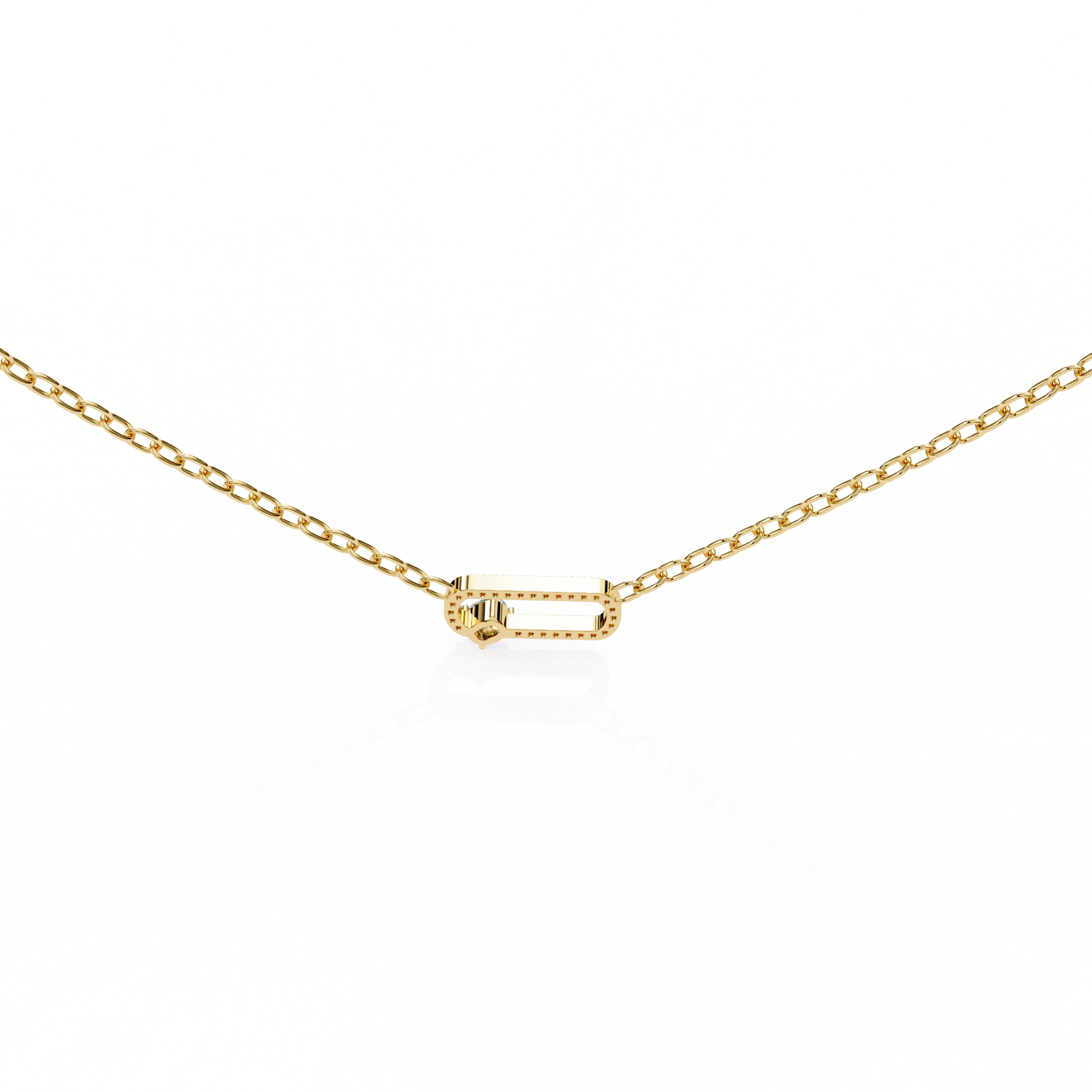 0.36 ct Eterna Square Pendant 9k