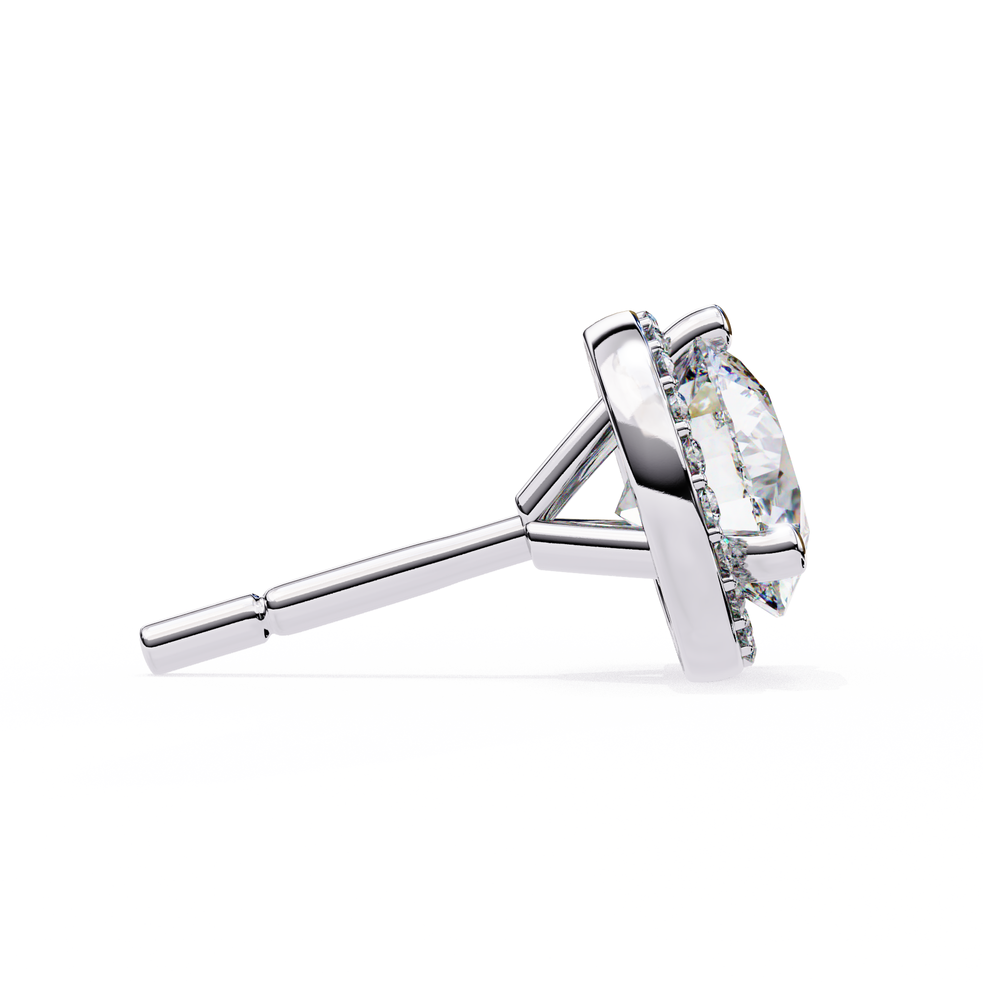 1.95 ct Celeste Halo Earrings 9k