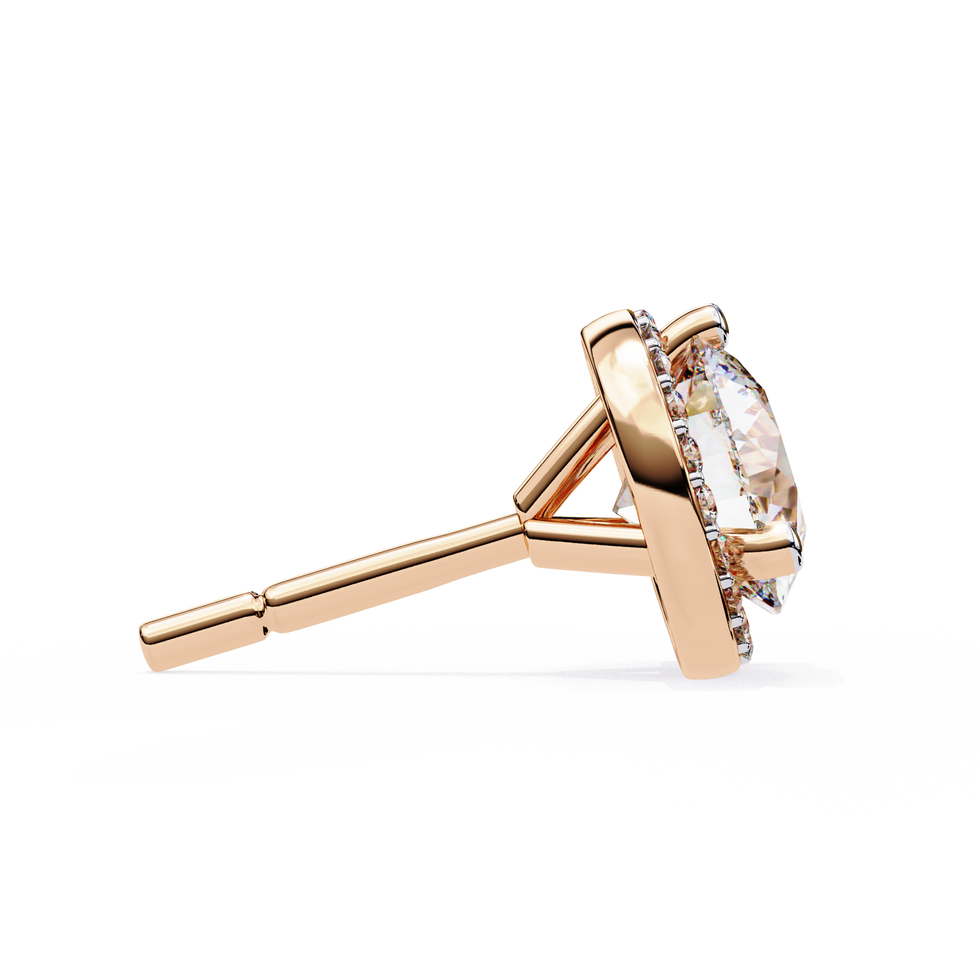 1.95 ct Celeste Halo Earrings 9k