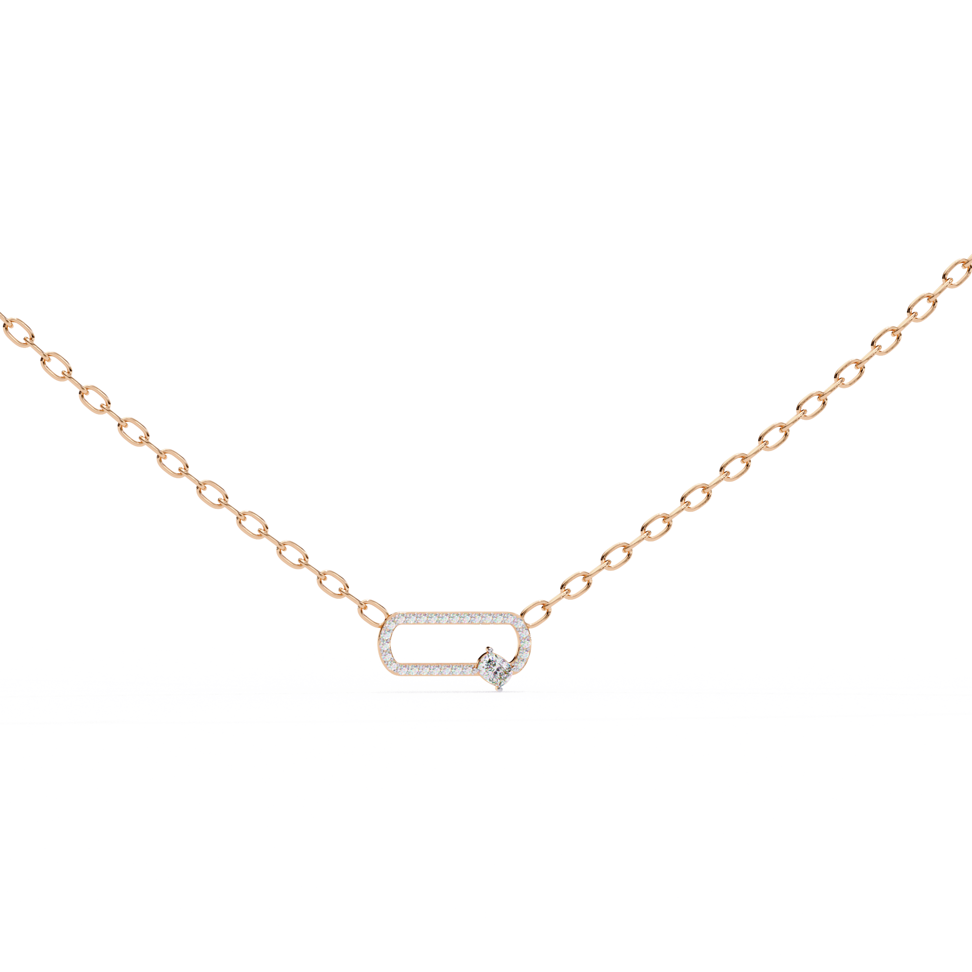 0.36 ct Eterna Square Pendant 9k