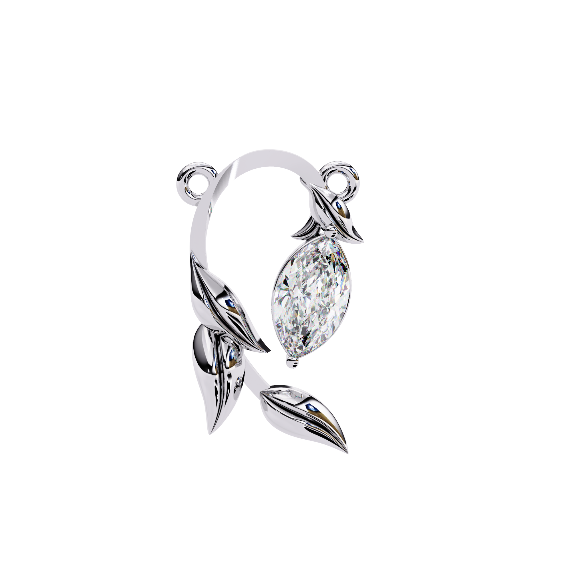 0.47 ct Ethereal Grace Pendant 9k