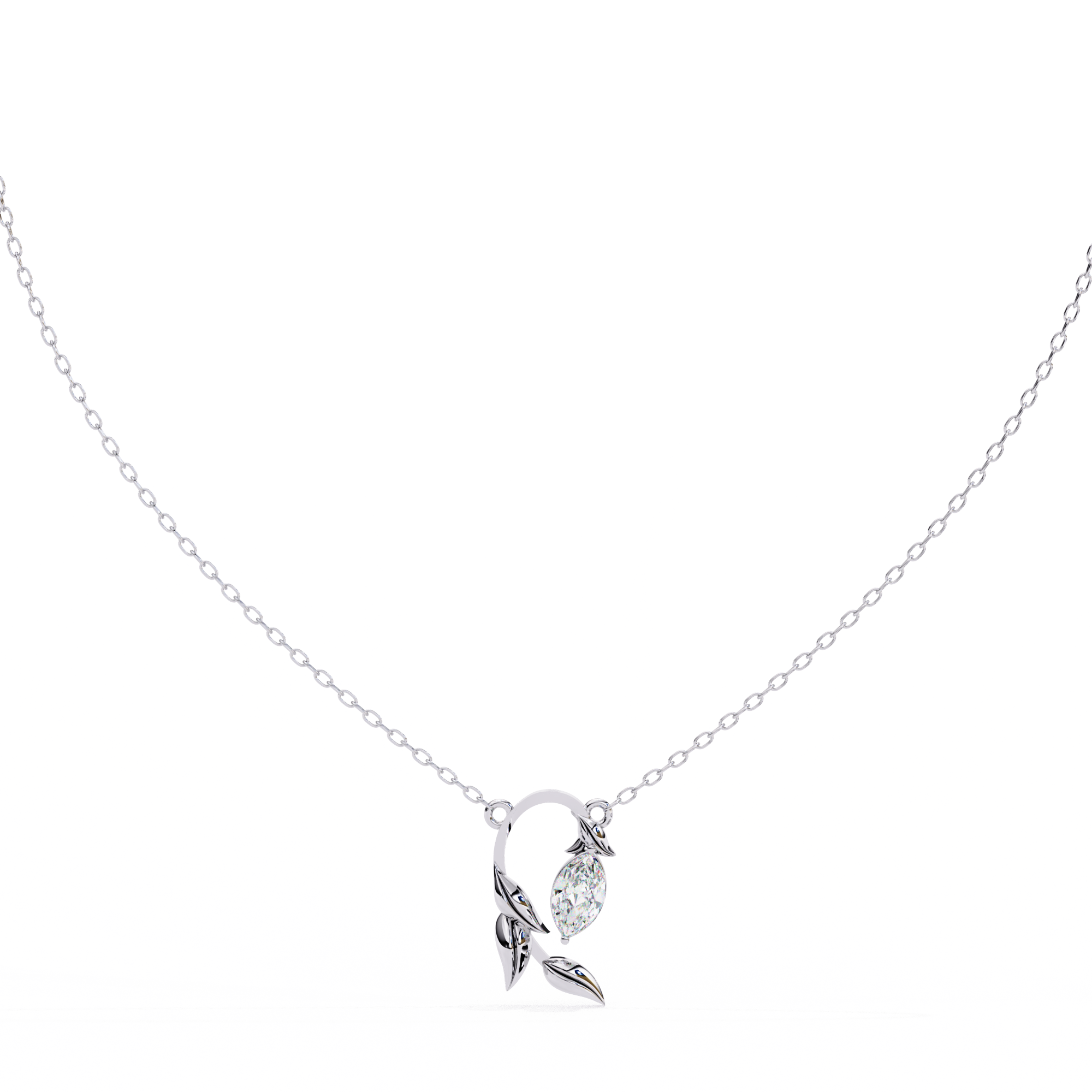 0.47 carat marquise pendant