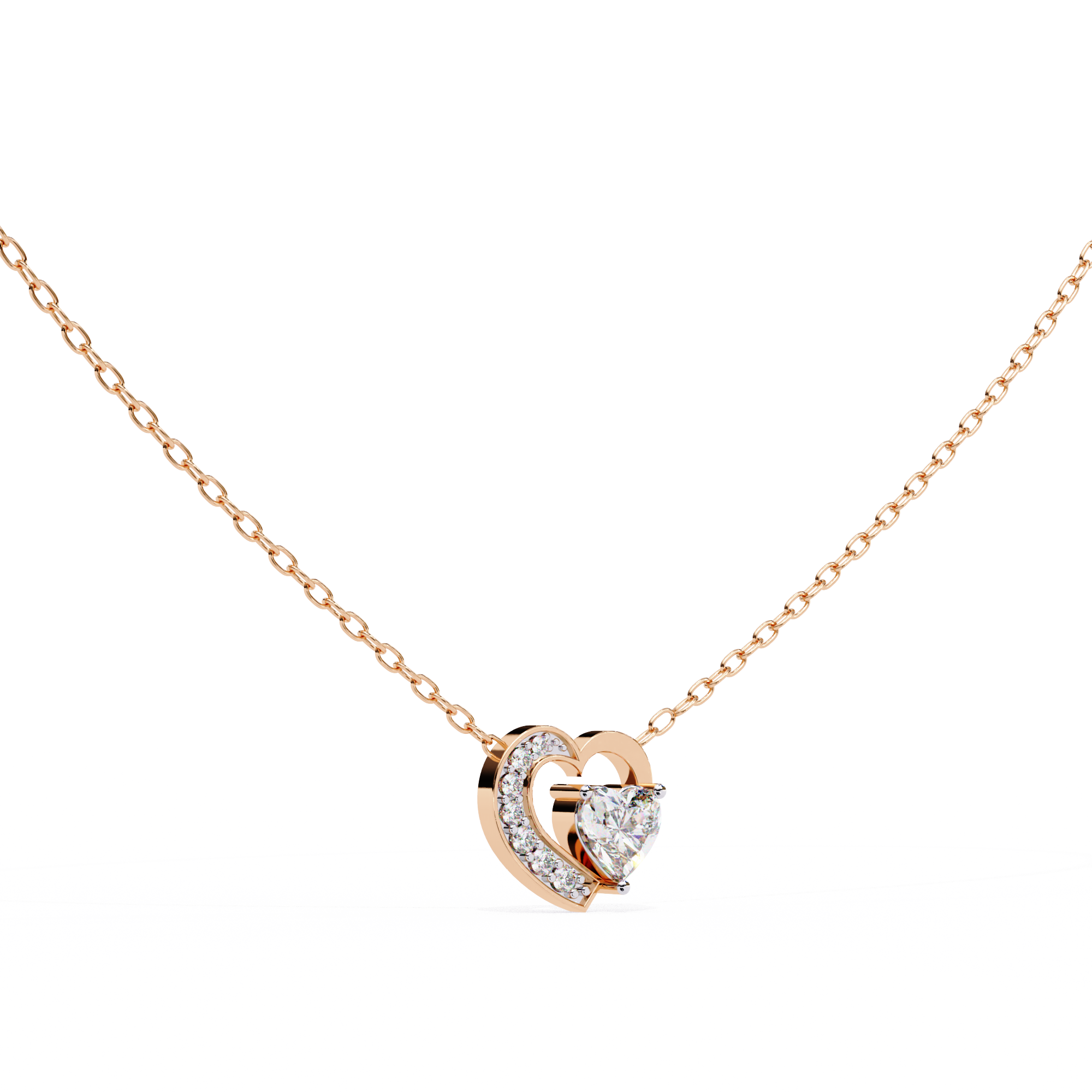 0.87 ct Eternal Love Pendant 9k