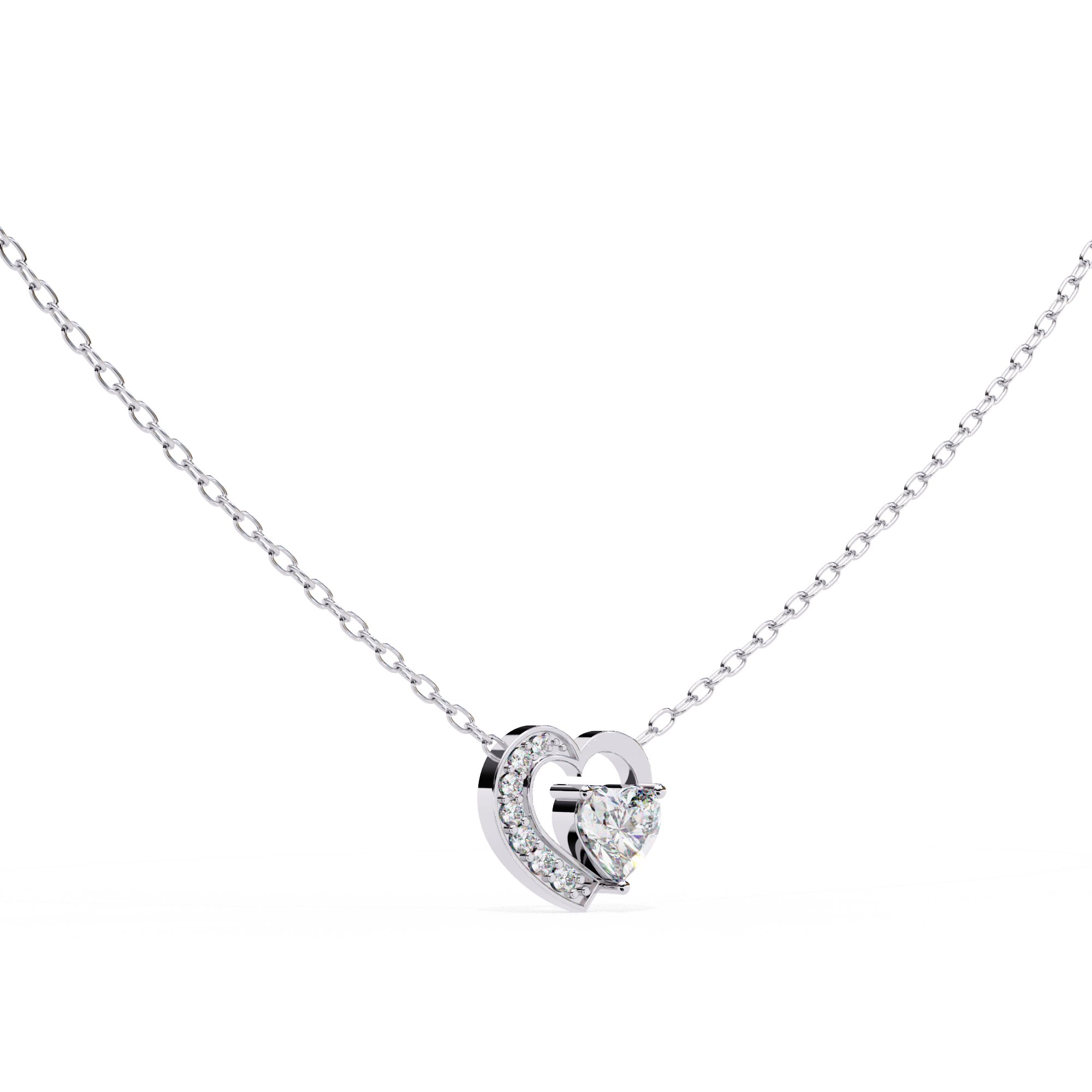 0.87 ct Eternal Love Pendant 9k