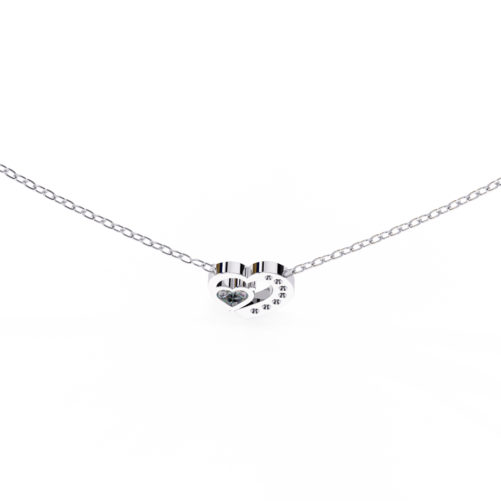 0.87 ct Eternal Love Pendant 9k