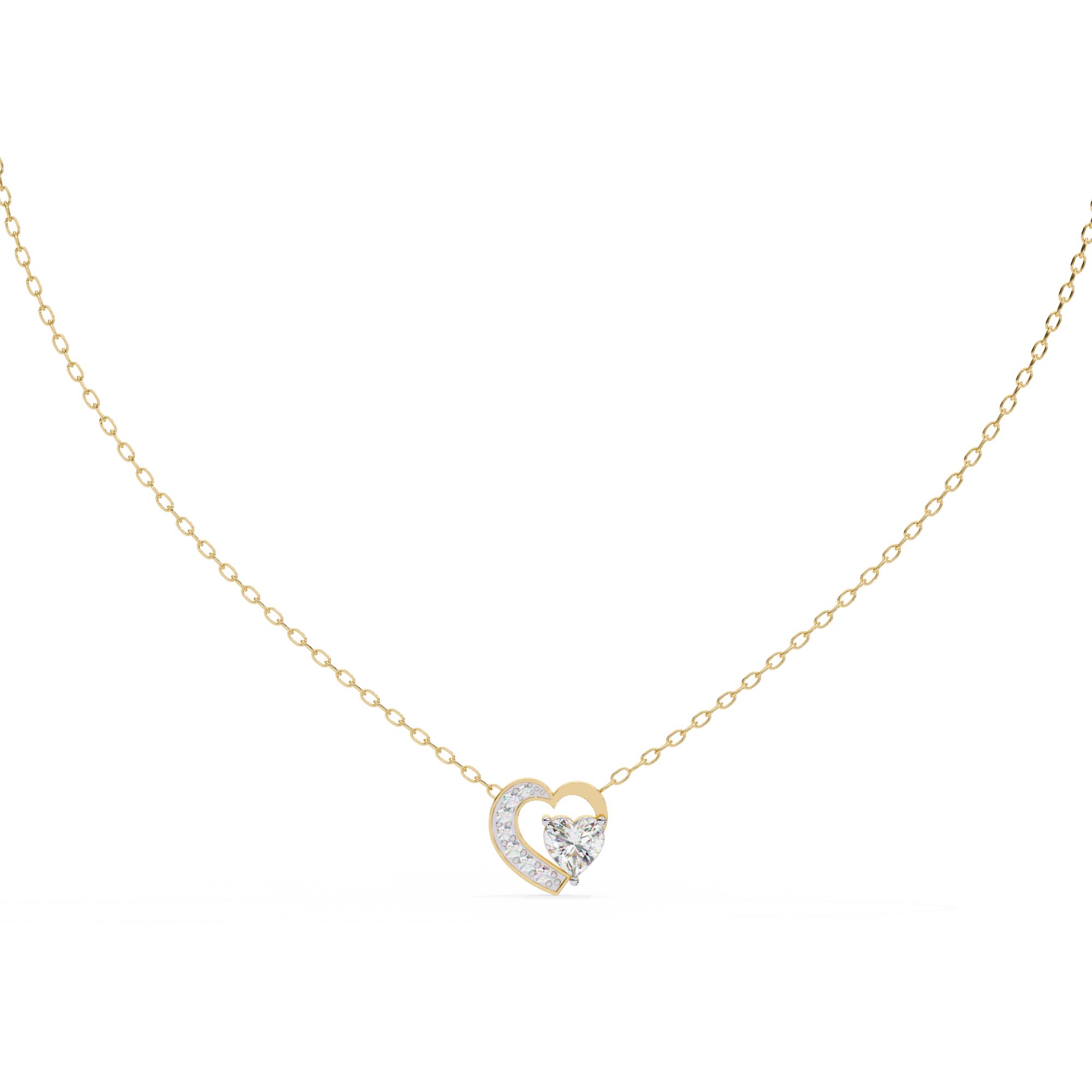 0.87 ct Eternal Love Pendant 9k