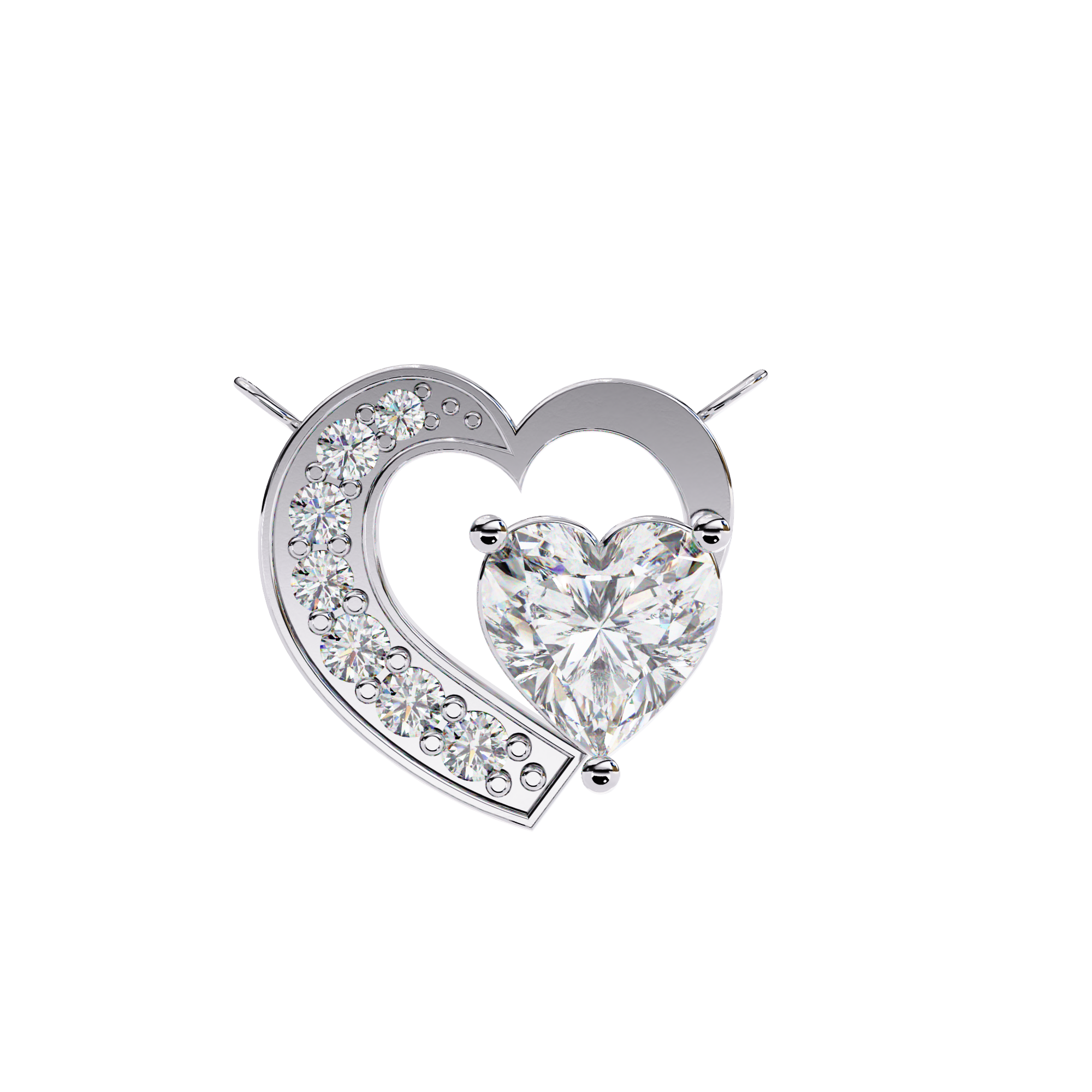 0.87 ct Eternal Love Pendant 9k