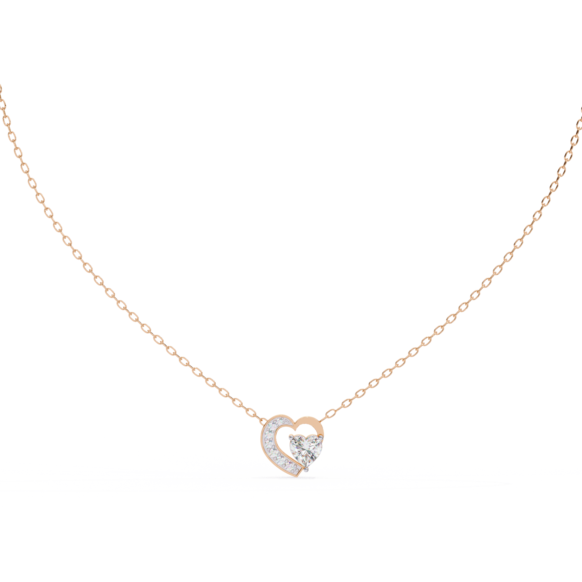 0.87 ct Eternal Love Pendant 9k