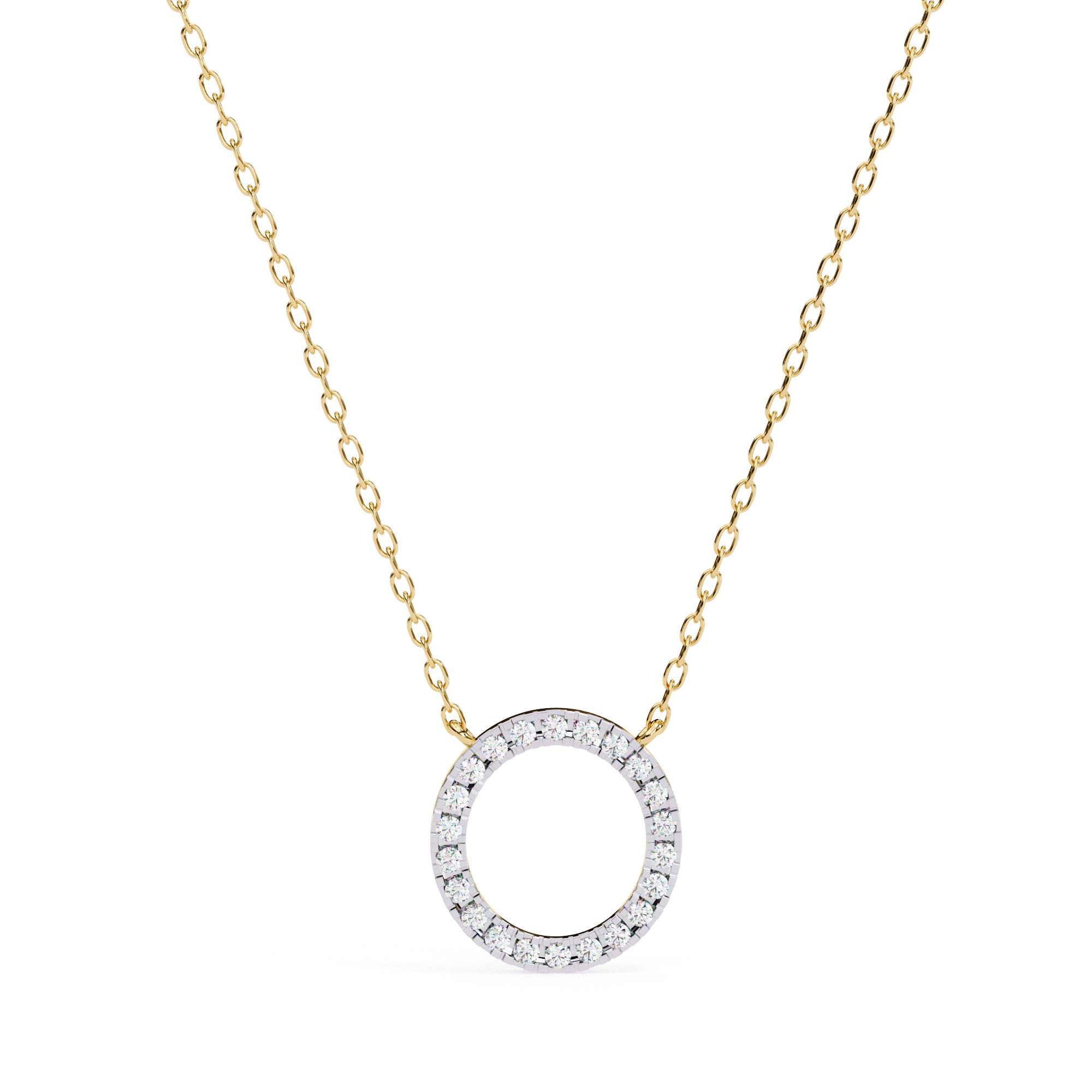 0.34 carat round pendant