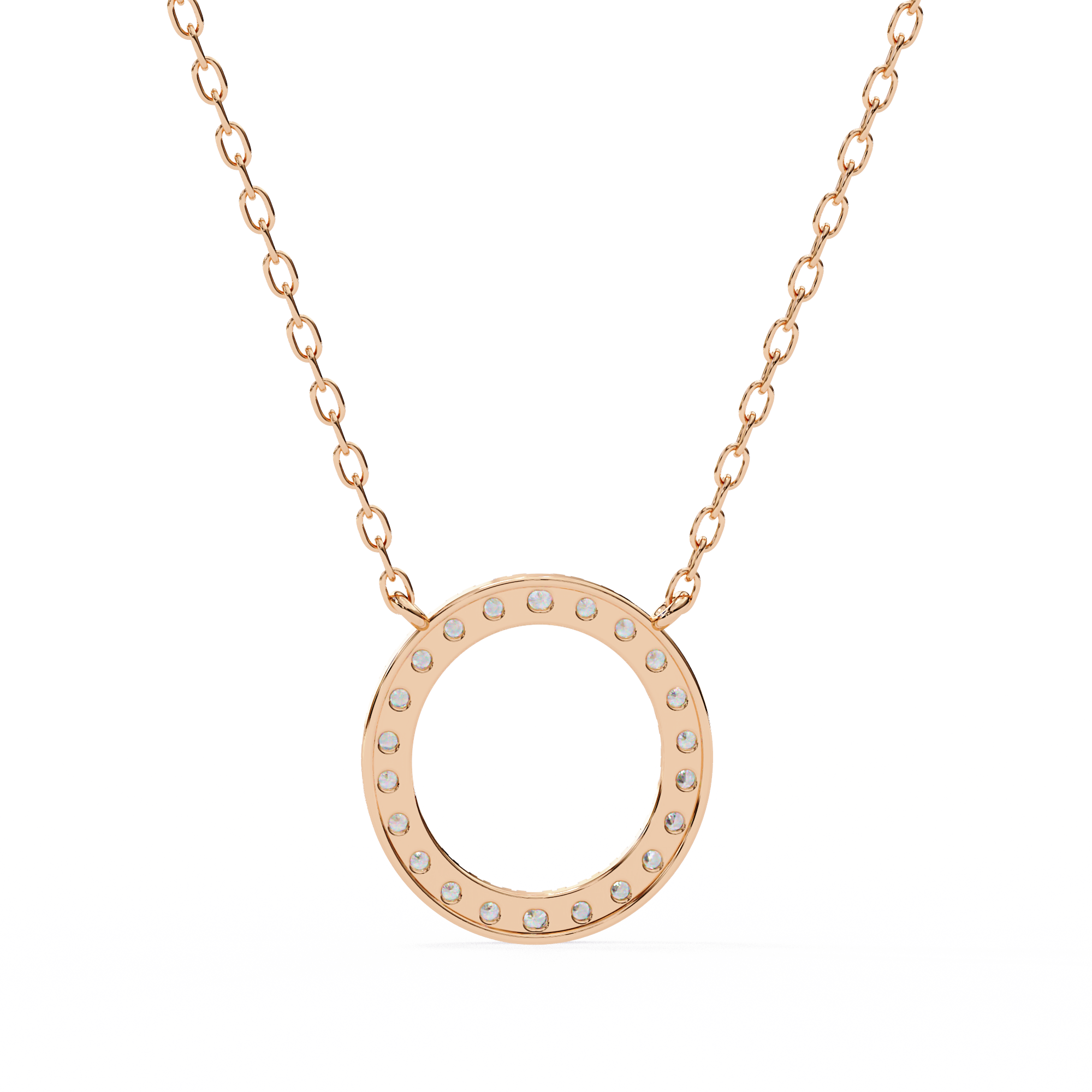 0.34 carat round pendant