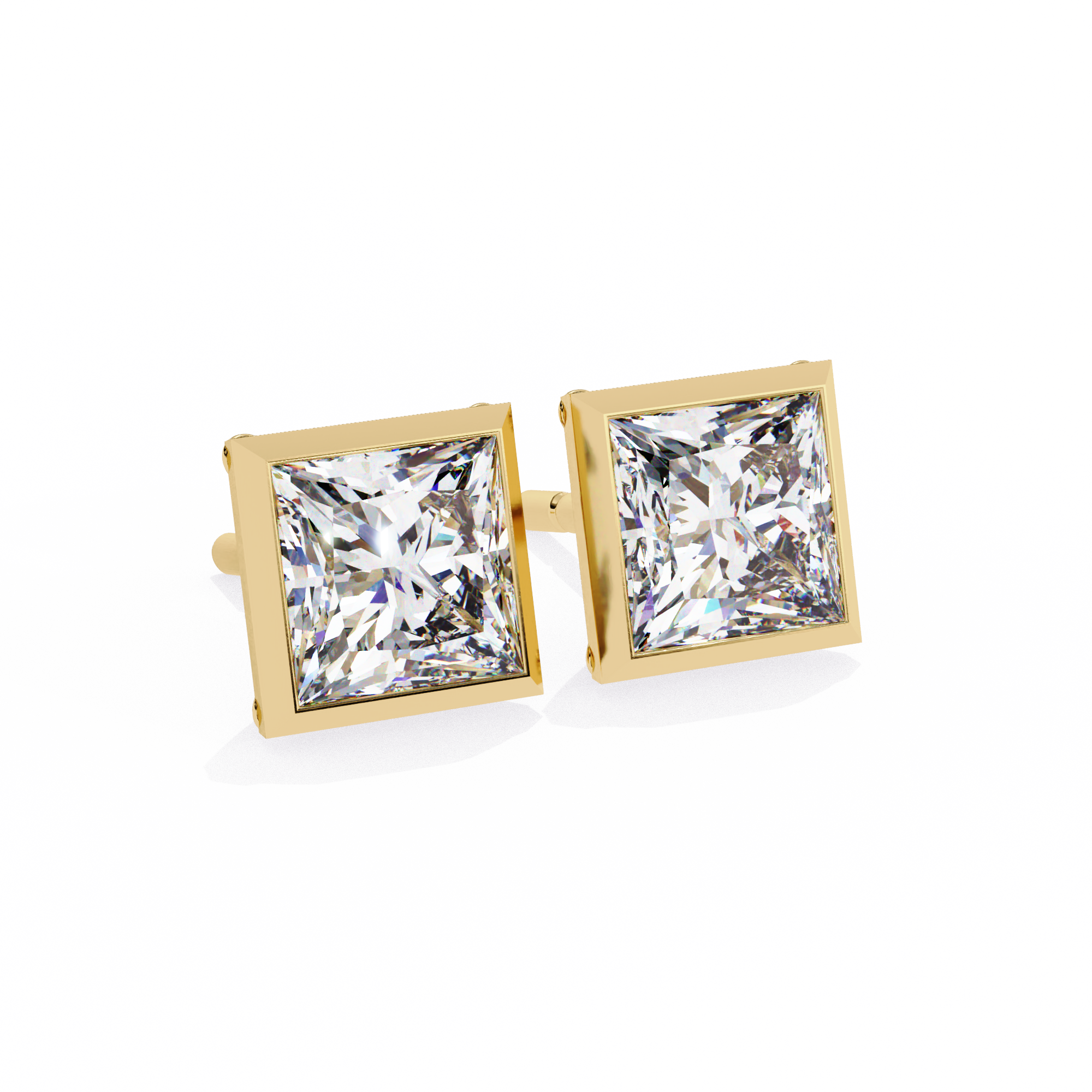 1.77 ct Radiant Majesty Earrings 9k