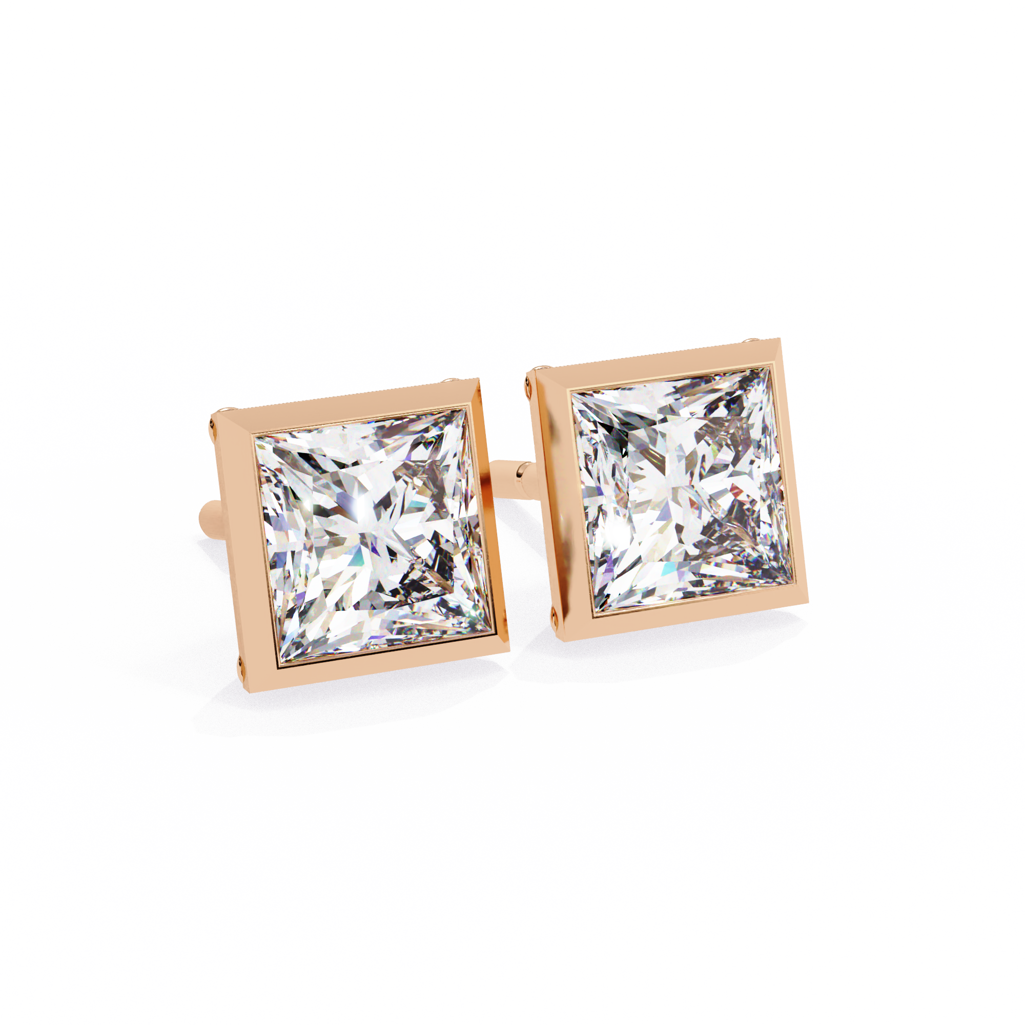 1.77 carat princess earring