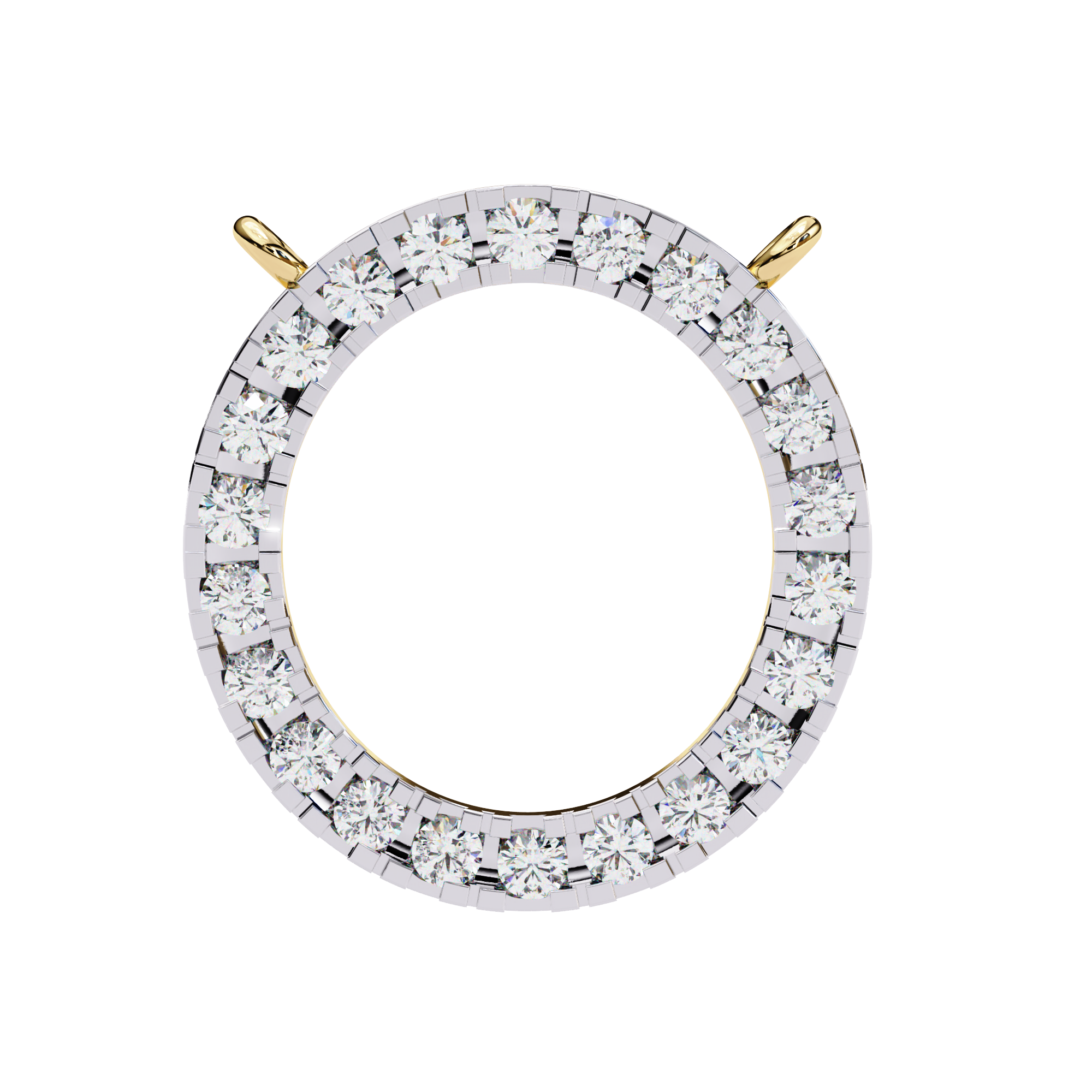 0.34 carat round pendant