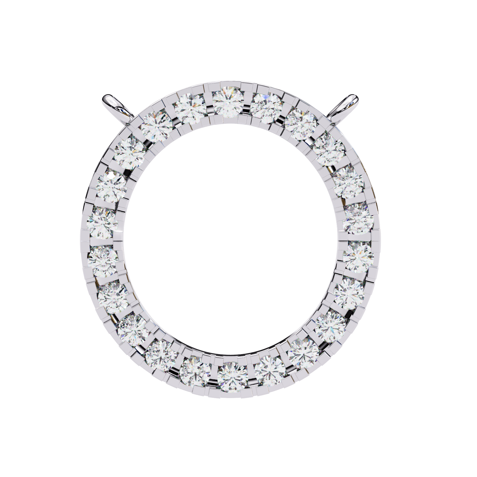 0.34 carat round pendant