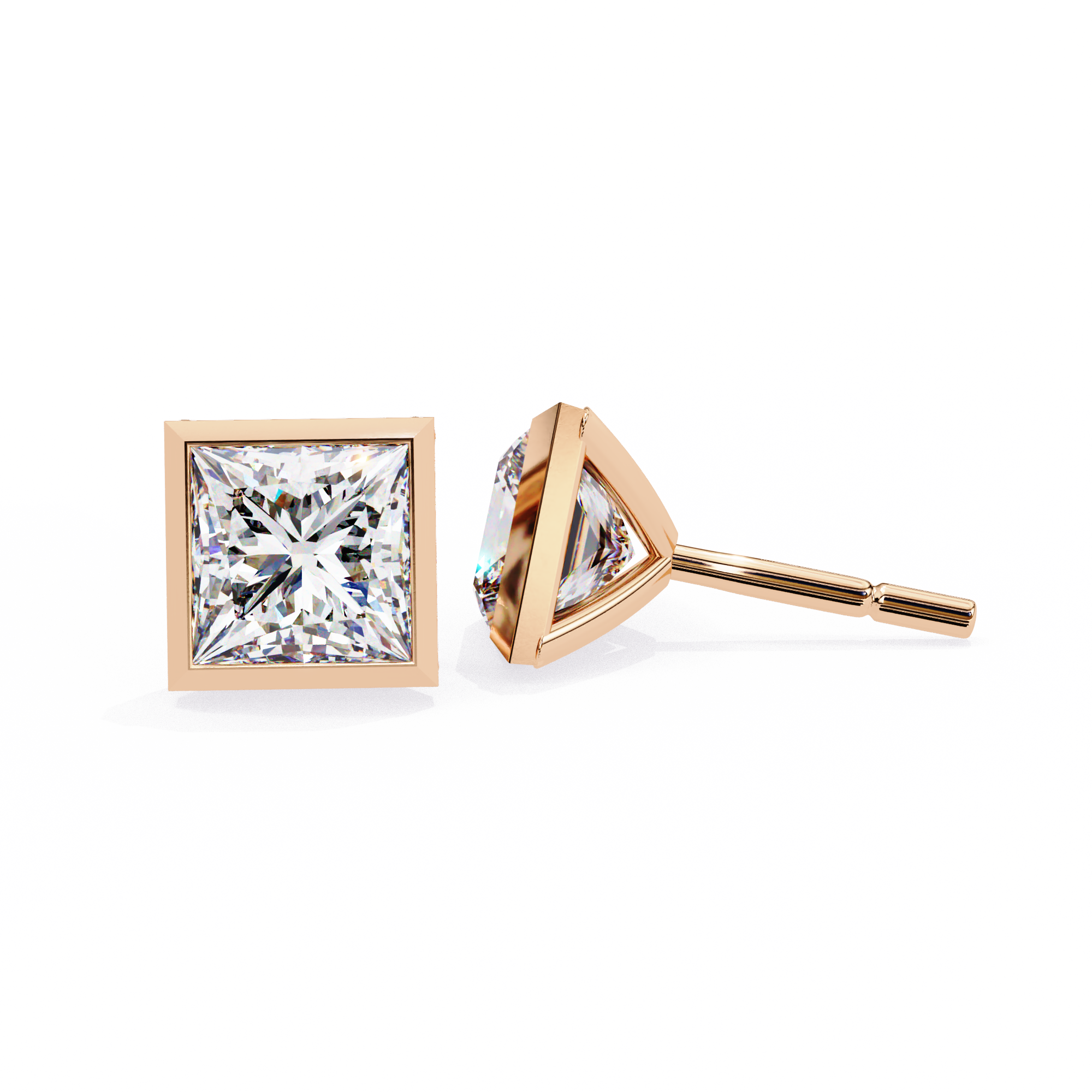 1.77 ct Radiant Majesty Earrings 9k