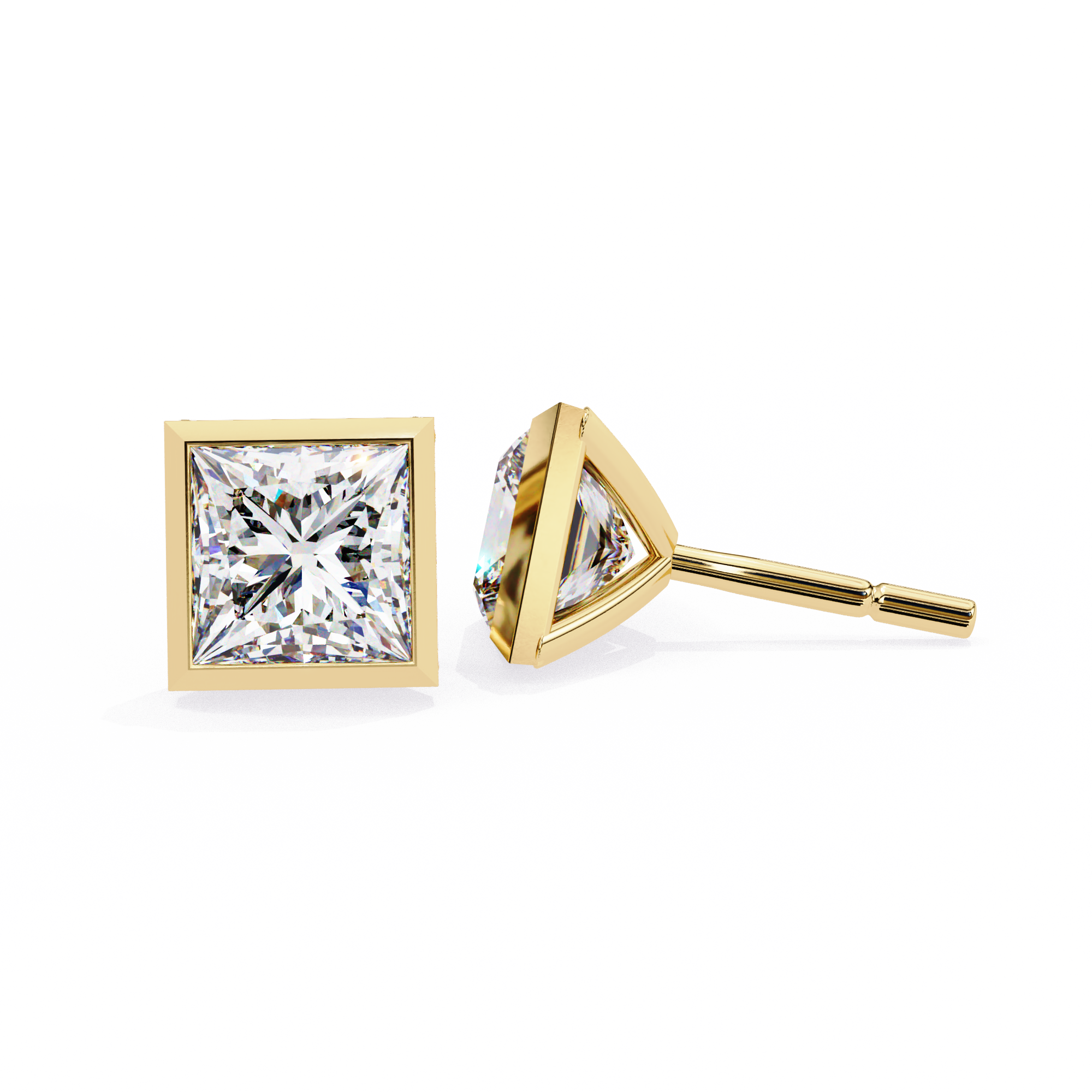 1.77 ct Radiant Majesty Earrings 9k