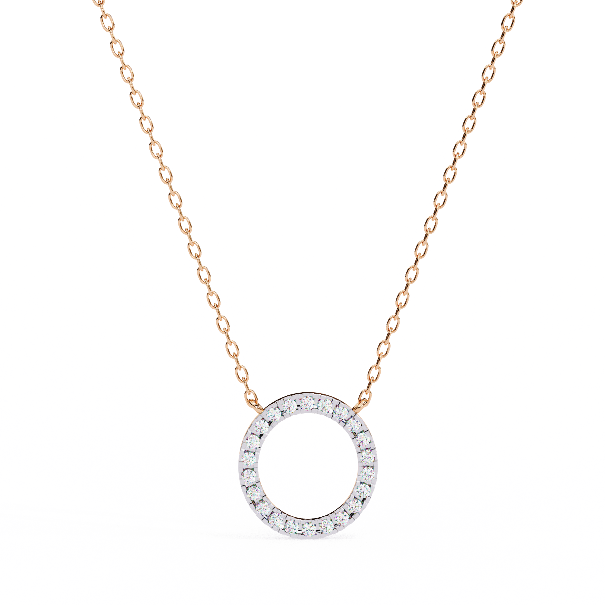 0.34 carat round pendant