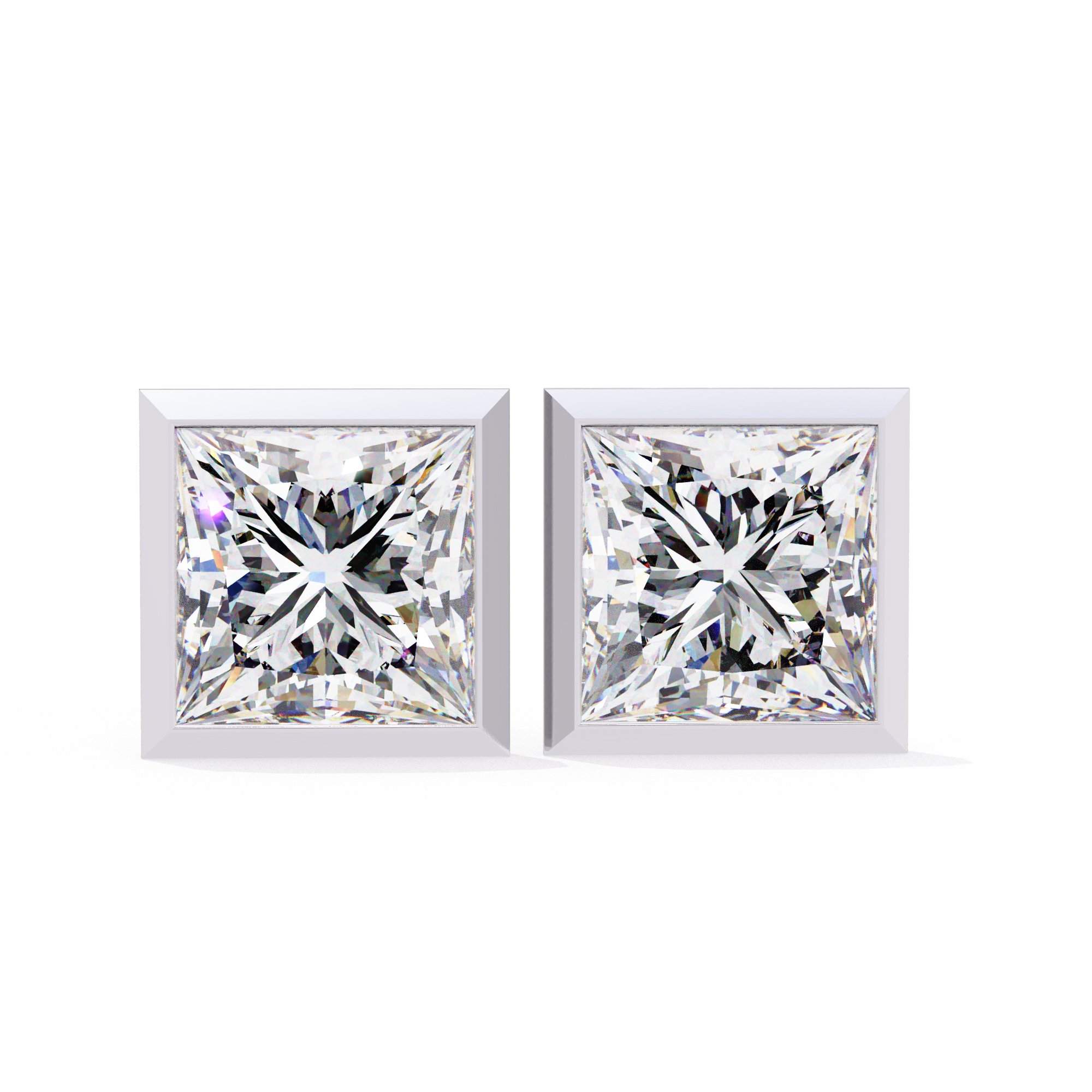 1.77 carat princess earring