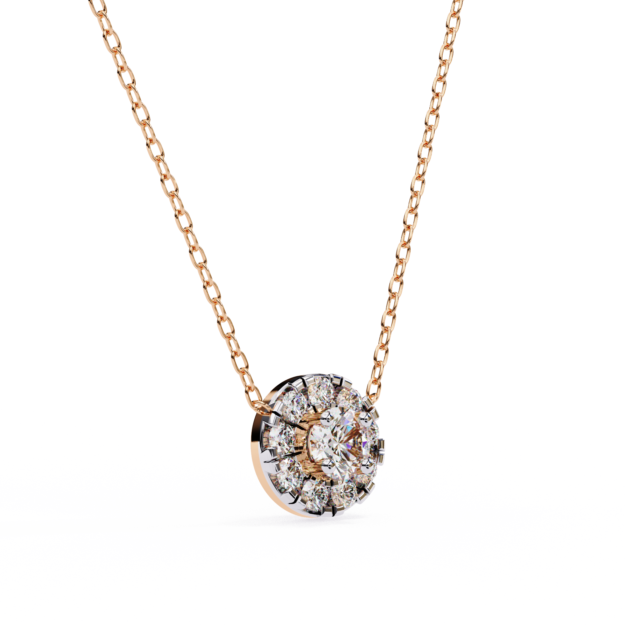 0.24 carat round pendant