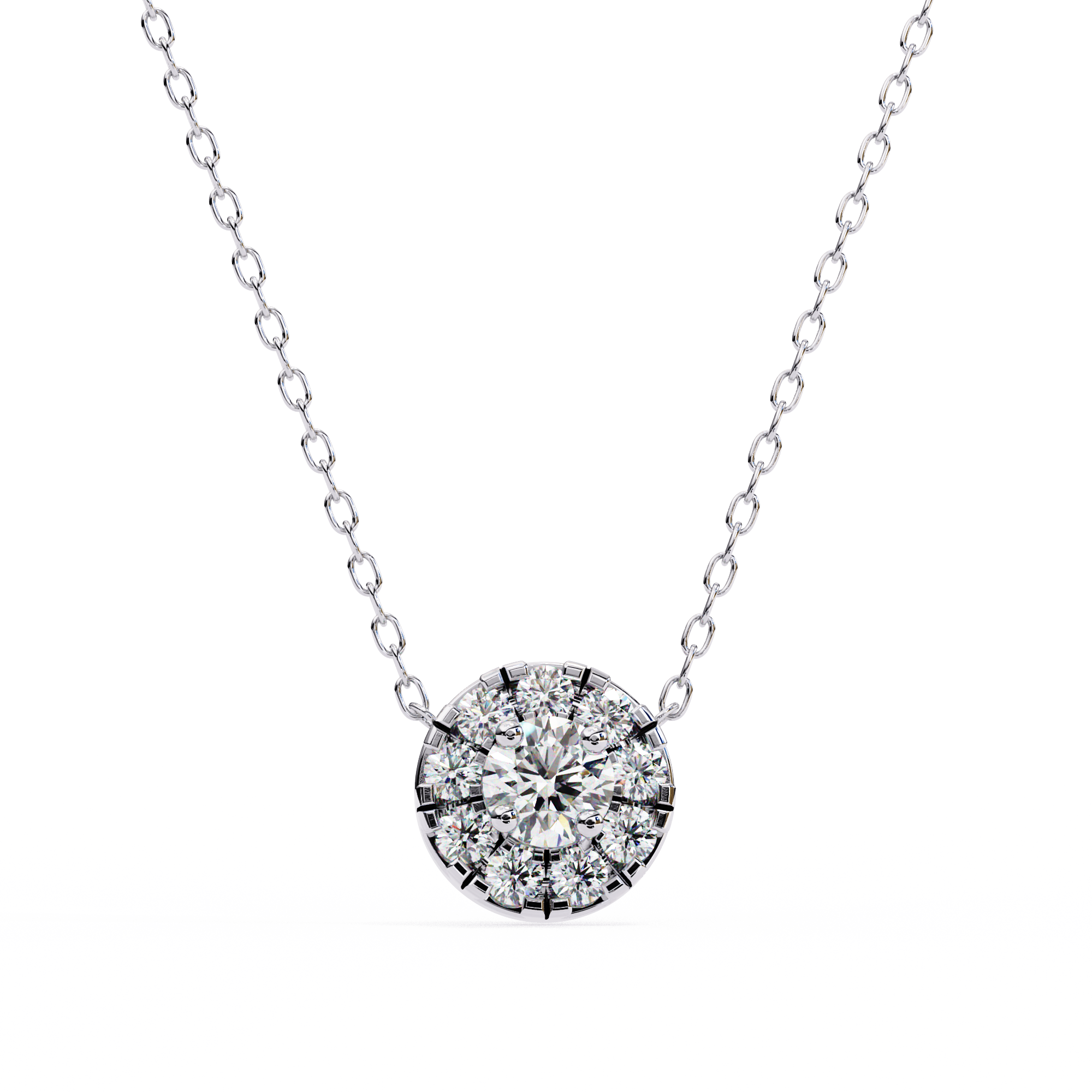 0.24 carat round pendant